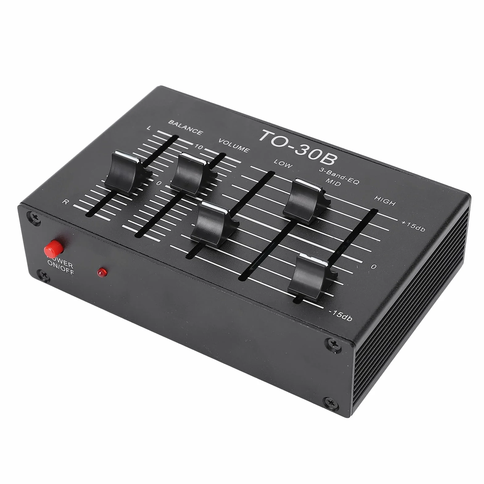 Equalizer Equalizer Stereo Przedwzmacniacz, 3-pasmowy Balans Regulacji Głośności Kanału Dźwiękowego, dla Elektroniki, Gramofony, Gitary
