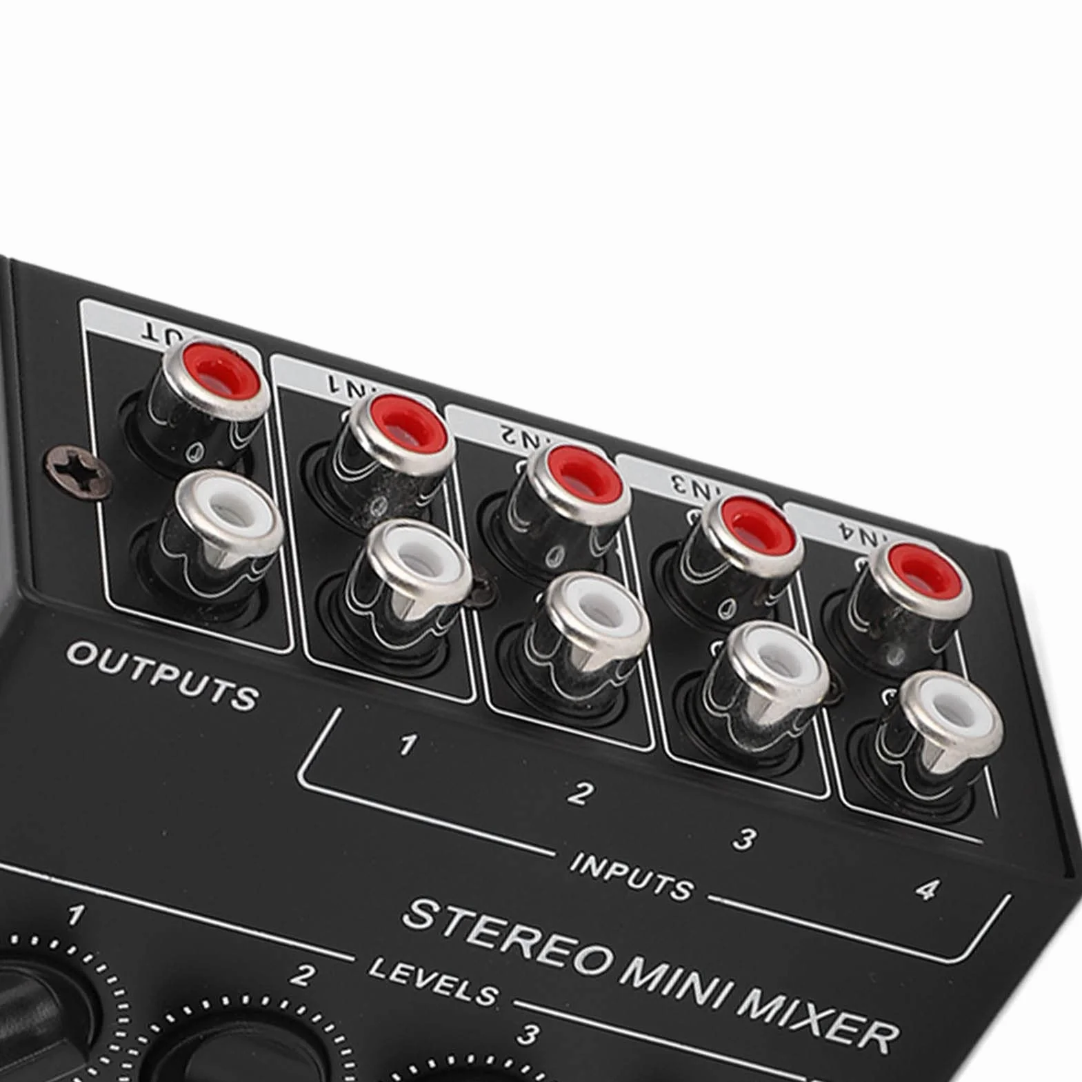 Mikser audio stereo 4 kanały pasywny do komputera telefon tablet DJ