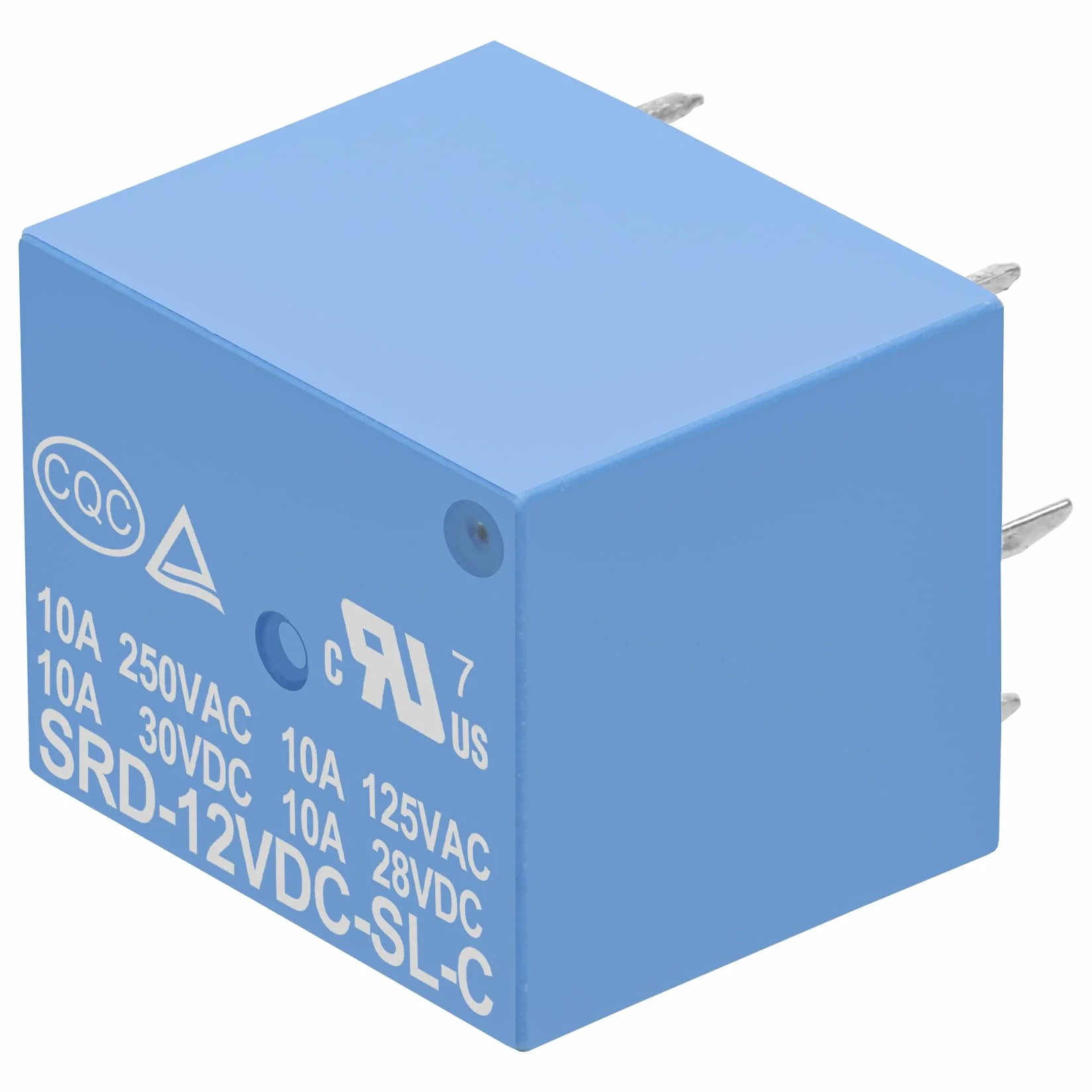 Heschen Przekaźnik płyty PC SRD-12VDC-SL-C DC 12V cewka SPDT 10A 250VAC 5-pinowe zaciski 2 szt