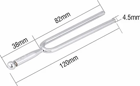 RiToEasysports kamerton, standardowa stal nierdzewna A 440Hz skrzypce tuner gitarowy Instrument Tone Tool z futerałem do przenoszenia