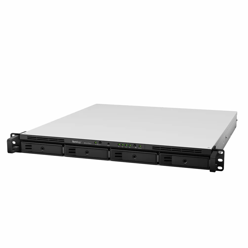 Synology RackStation RS1619xs+ serwer pamięci masowej i pamięci masowej (dysk twardy, SSD, SATA, Serial ATA II, Serial ATA III, 2.5, 3,5", 0, 1, 5, 6, 10, JBOD, Btrfs, Fat, HFS+, Ntfs, ext3, ext4, 2,