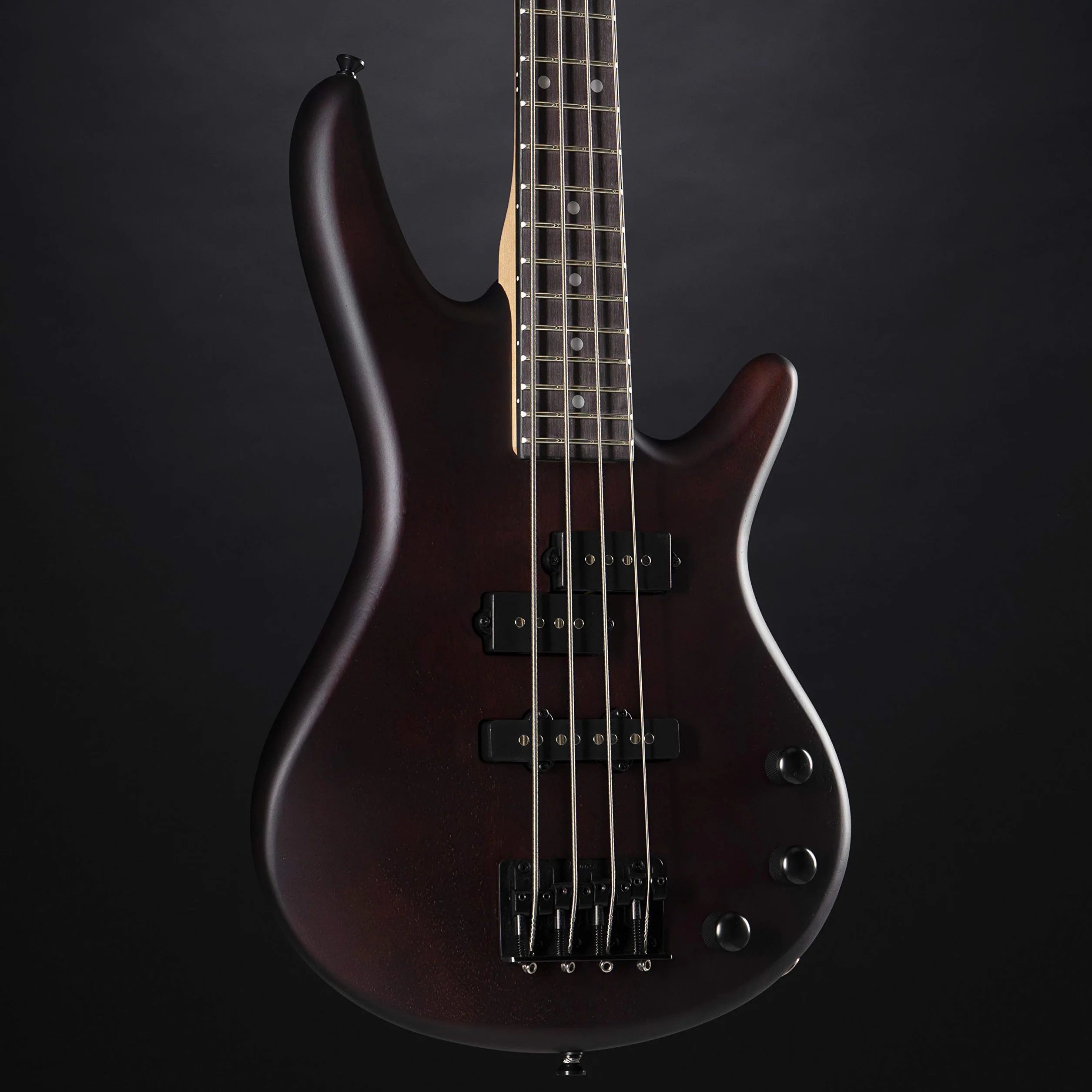 Ibanez GSRM20 GIO Series MiKro krótka skala elektryczna gitara basowa - orzechowe płaskie wykończenie, 3/4