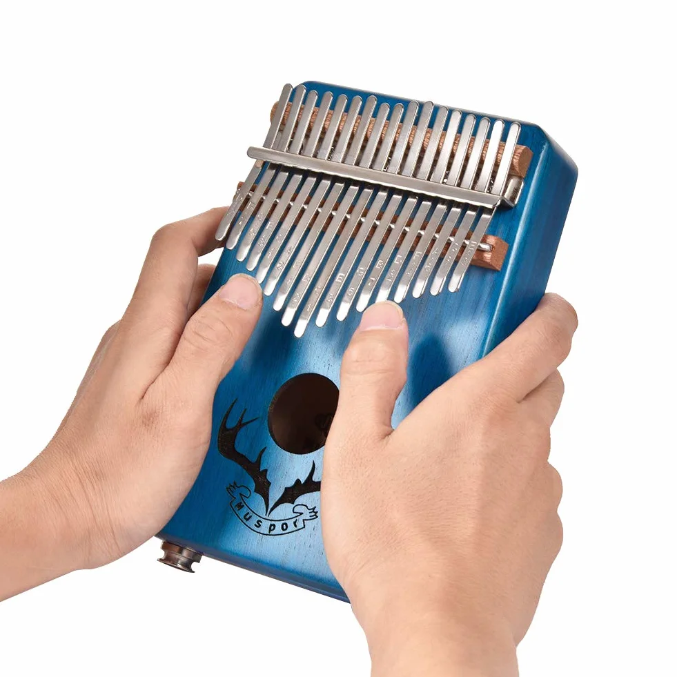 Alnicov 17 klawiszy Kalimba Thumb Piano, wbudowany przetwornik, mahoń, afrykańskie pianino palcowe, dla początkujących profesjonalistów