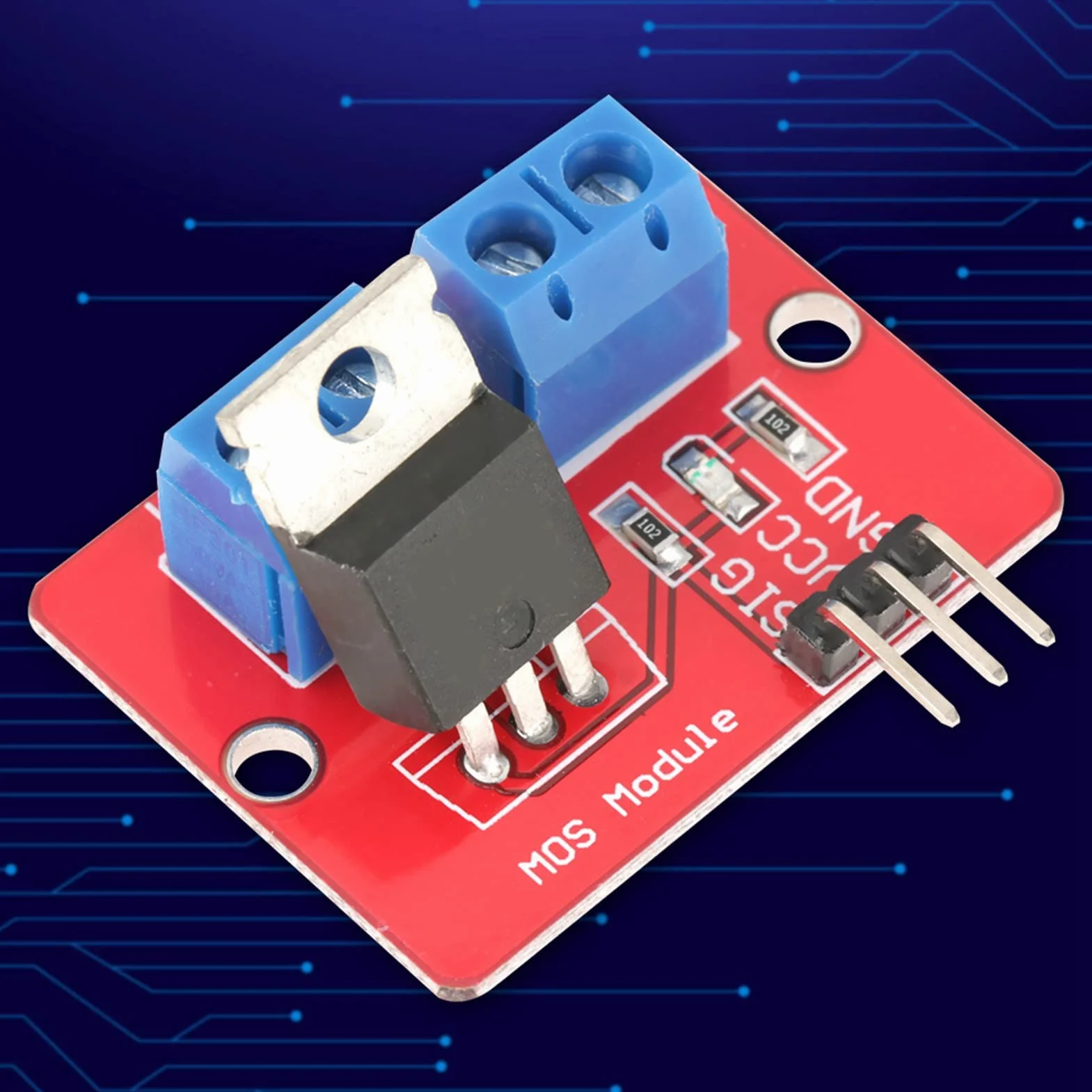 5 szt. modułów sterownika MOSFET 3,3 V/5 V, wyjście PWM, wyjście płyt napędowych 0-24 V