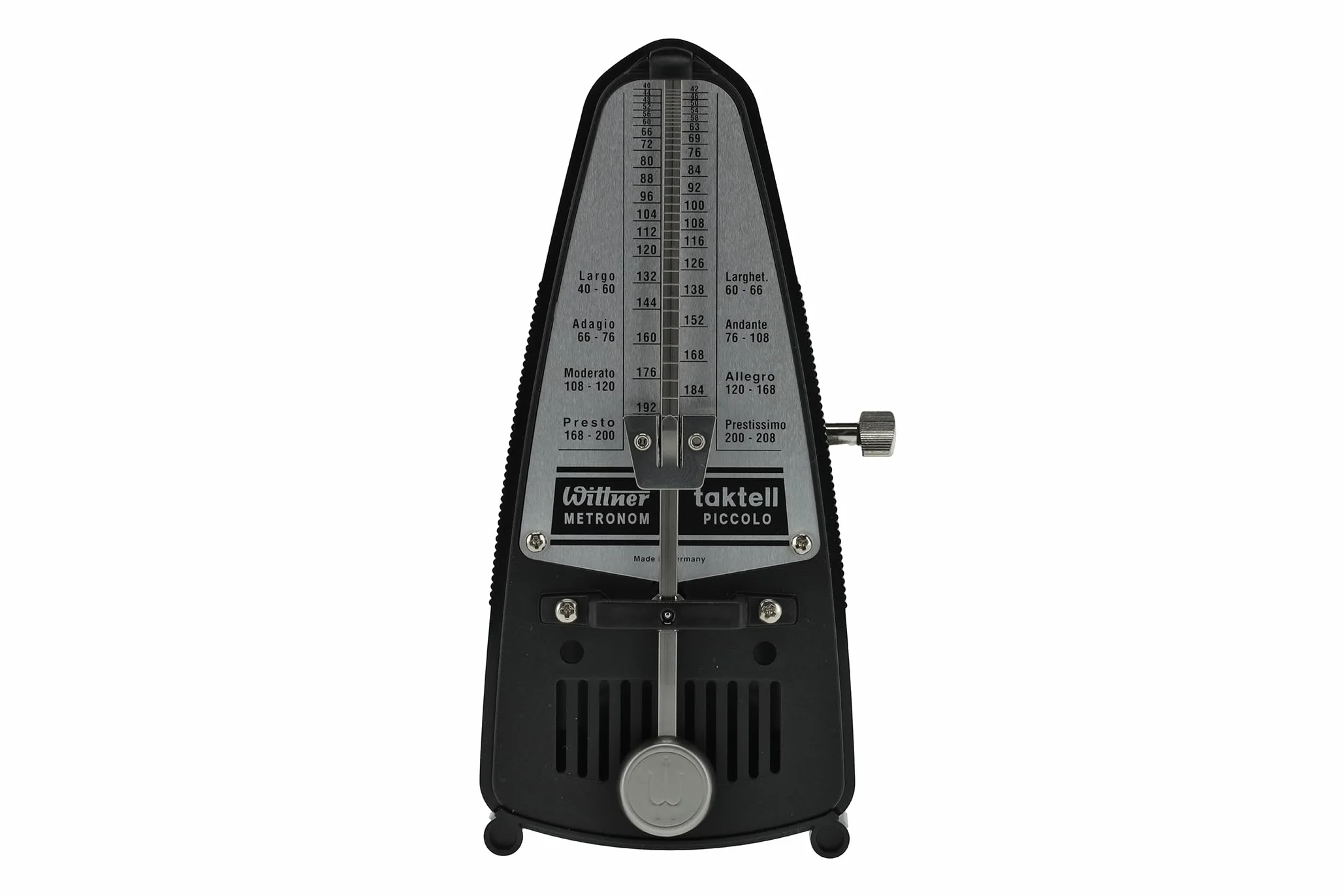 Wittner Piccolo Seria 830 Metronom Mechanizm Nakręcany Czarny