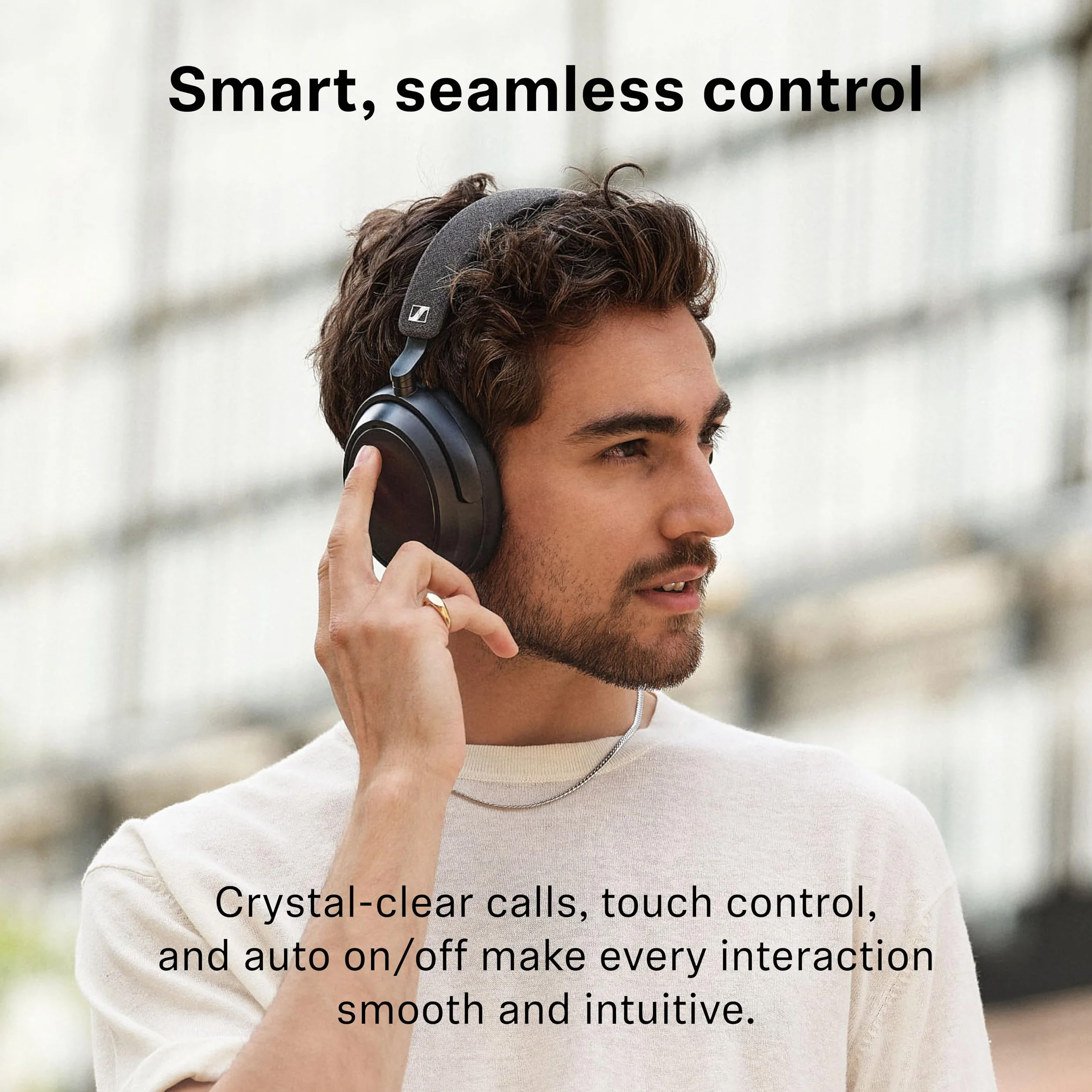 Sennheiser MOMENTUM 4 Special Edition - zestaw słuchawkowy z Bluetooth zapewniający krystaliczną czystość dźwięku podczas połączeń, z aktywnym tłumieniem hałasu, Czarny/Miedziany