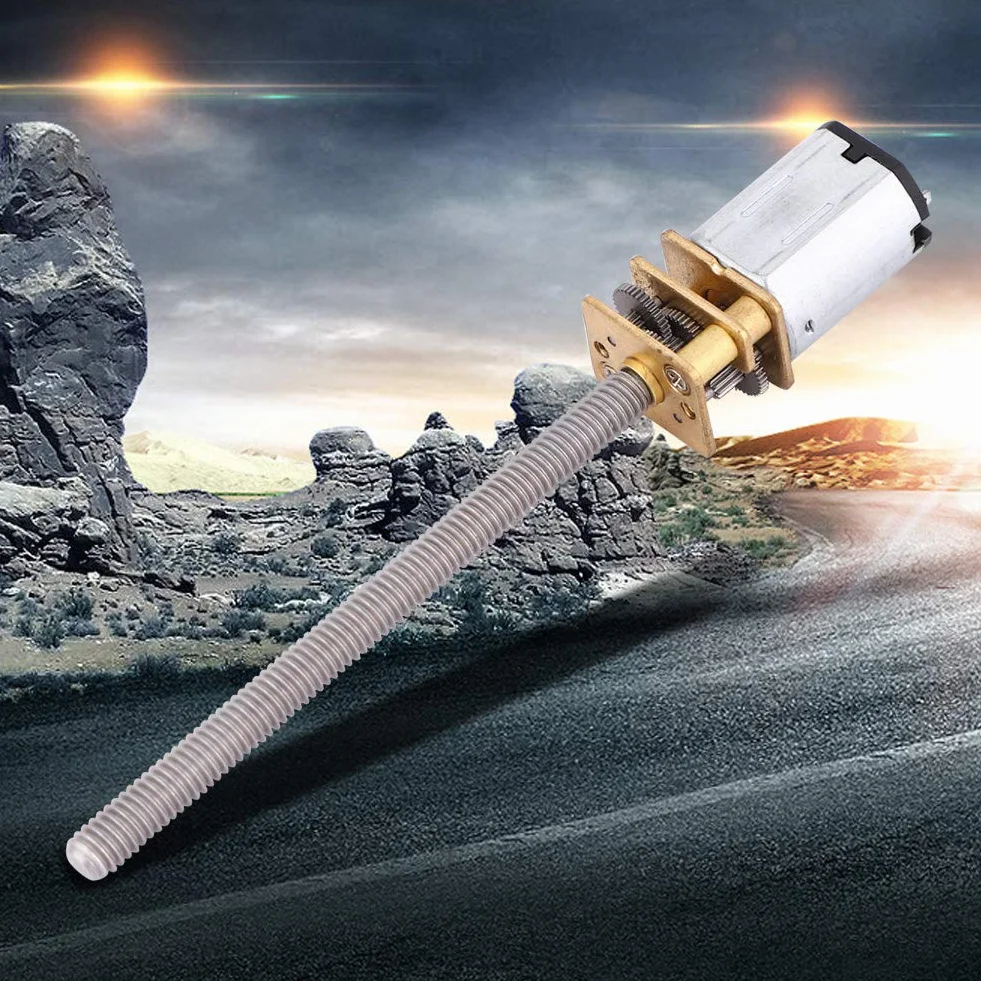 Motoreduktor N20, Mini Metalowy Reduktor Prędkości Do Śrub Pociągowych Dc Z Wrzecionem Gwintowanym M4, 1000 Obr./Min, 55 Mm, Silnik Zredukowany Do Automatyzacji I Projektów Diy