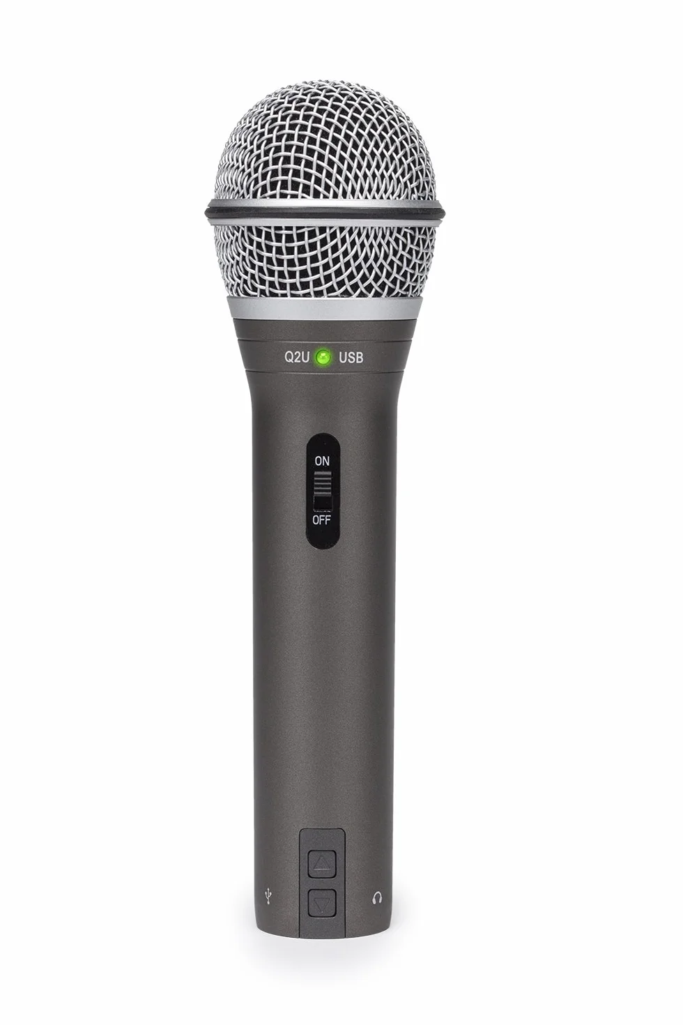 Samson Q2U USB/XLR Dynamiczny mikrofon podcastowy pakiet nagrywania szary