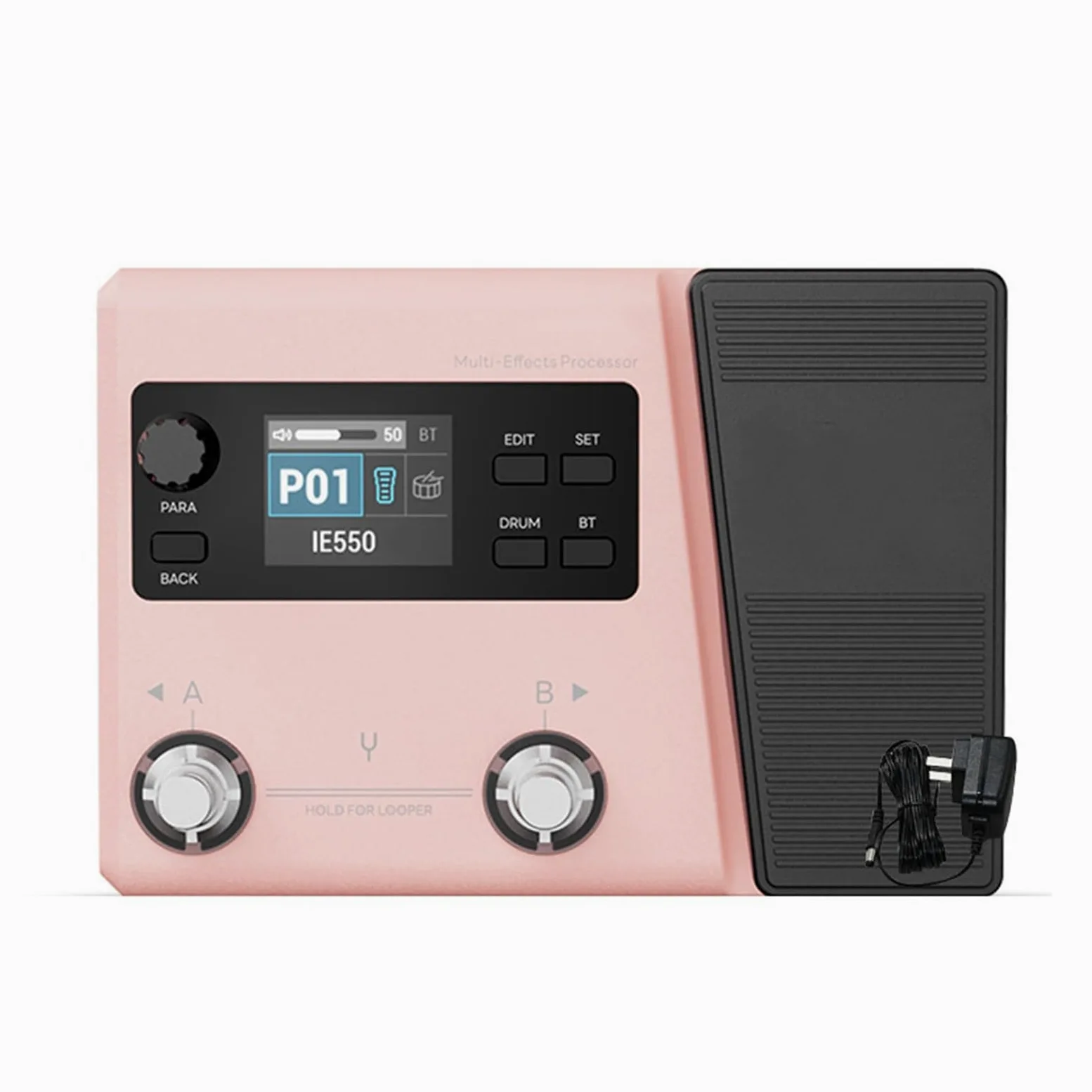 Efekty Gitarowe I Akcesoria Do Instrumentów Gitara Elektryczna Kieszonkowy Multiefekt Przenośny Automat Perkusyjny Wzmacniacz Do Nagrywania(Pink)