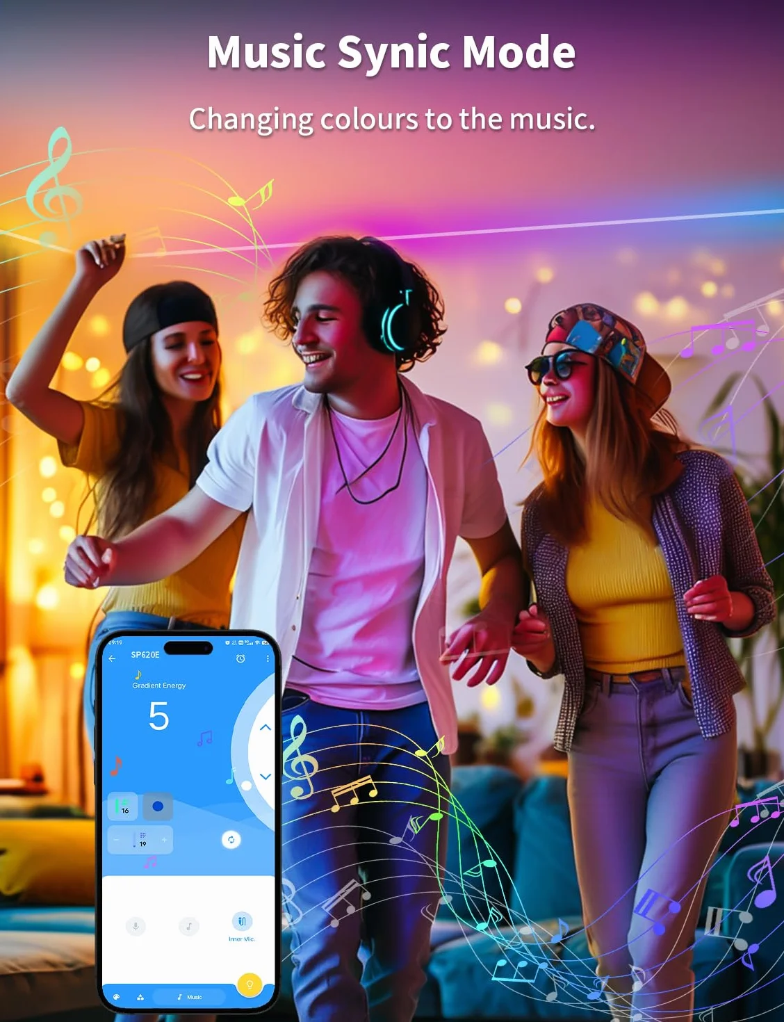 SP620E Sterownik Bluetooth WS2812B WS2811 z Pilotem do Taśm LED RGB