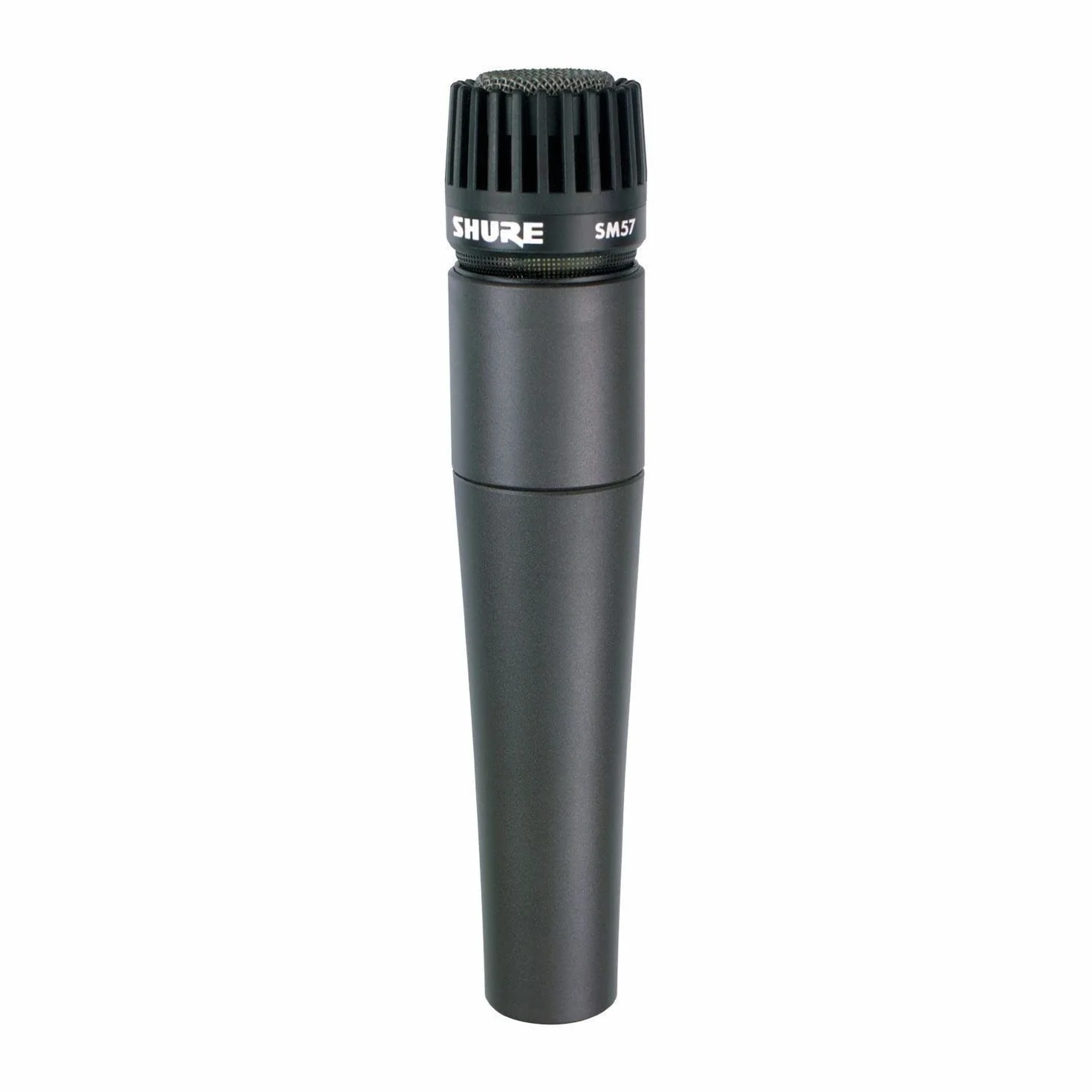 Shure SM57 Dynamiczny mikrofon instrumentalny z pneumatycznym mocowaniem wstrząsowym, klipsem A25D, torbą, złączem XLR