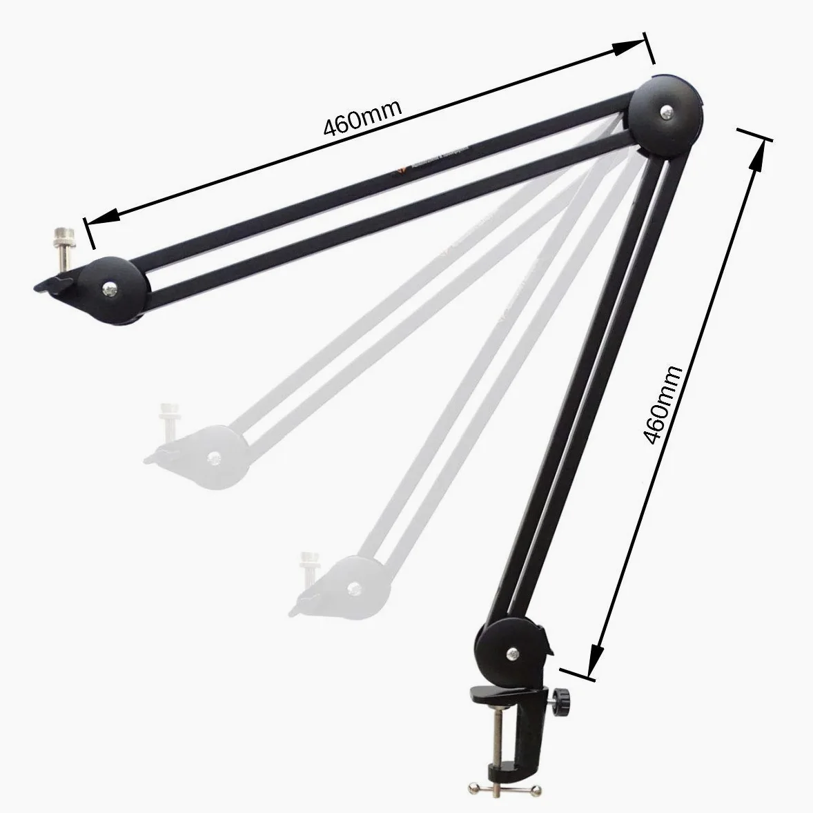 keepdrum MS138 ramię mikrofonowe statyw przegubowy + MS089SV pająk mikrofonowy do G-Track AT-2020/USB+