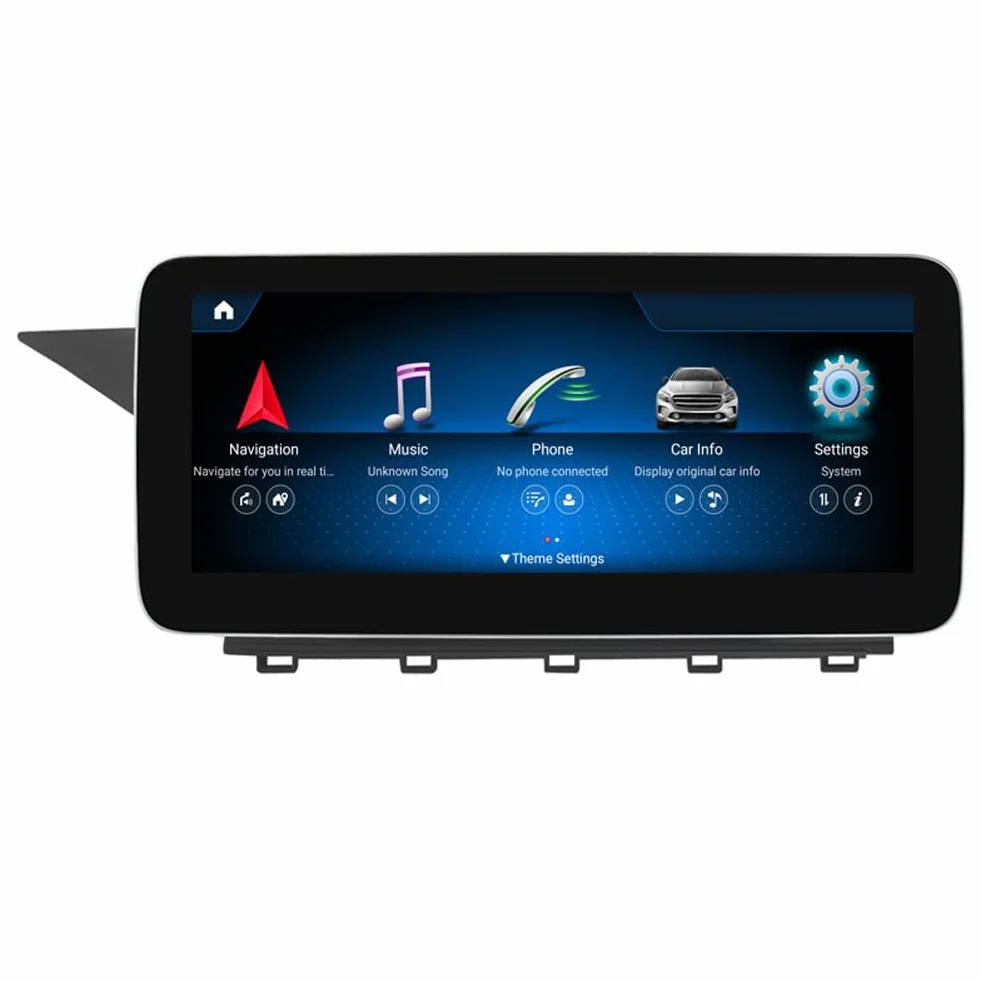 9-calowe radio samochodowe QLED Android 11 do Mercedes Benz GLK klasa X204 2008-2012 Octa Core 4+64 GB nawigacja satelitarna obsługa nawigacji GPS Bluetooth Carplay Wifi DAB
