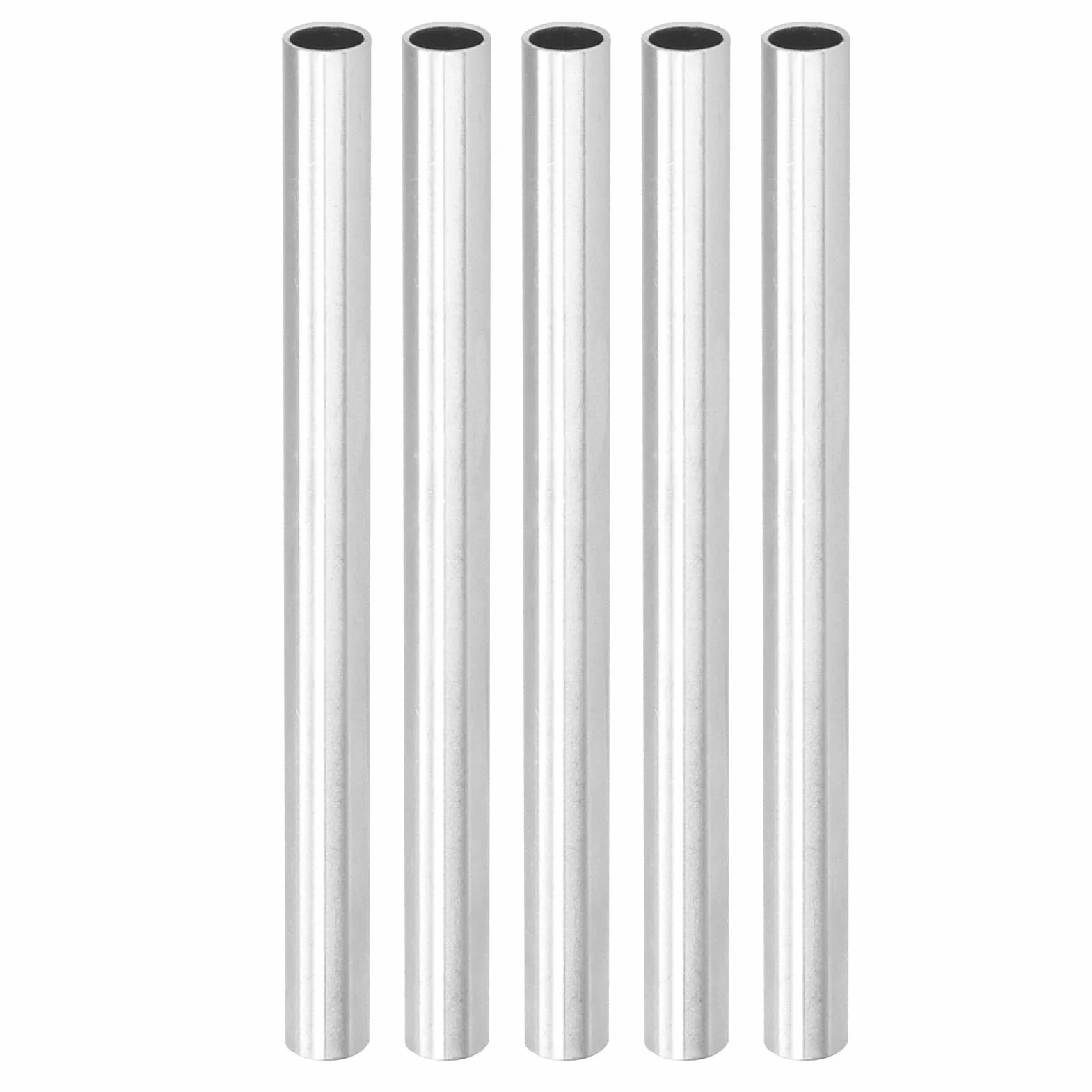 Aluminiowe Rurki 10mm 12mm 150mm, Zestaw 5 Sztuk Aluminiowa Okrągła Rurka Prosta, Rękawy Wałek Łatwe Wmontowanie i Demontaż