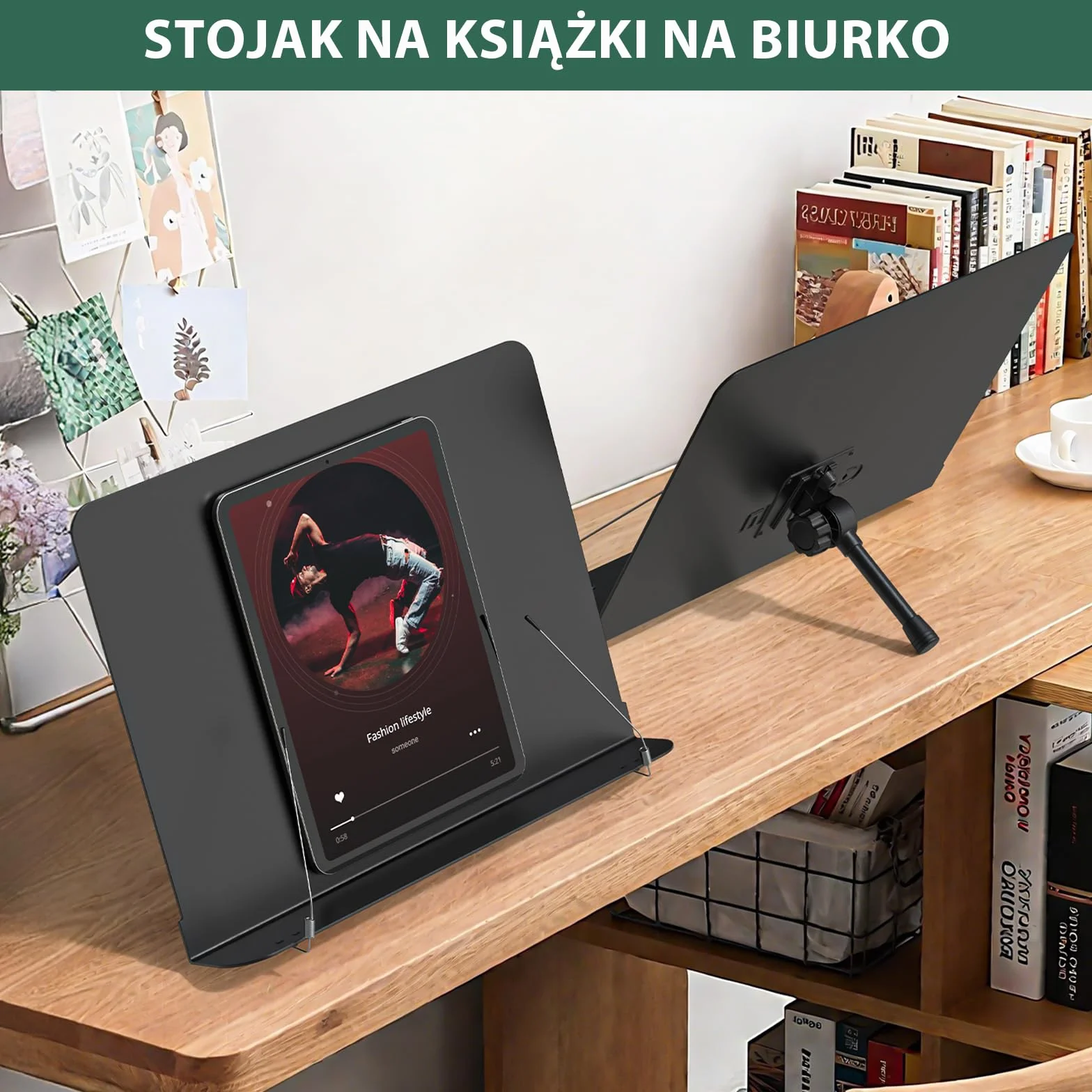GLEAM Stojak na nuty metalowy 5 w 1 z torbą