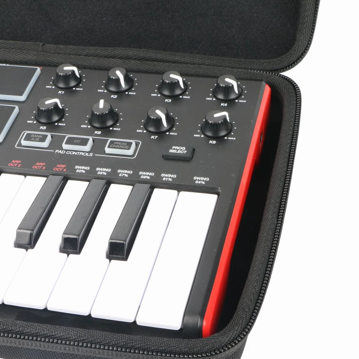 Khanka twarde etui podróżne do Akai Professional MPK Mini MK3/MKII MK2/Play, 25-klawiszowy kontroler, USB MIDI, klawiatura w stylu fortepianowym, tylko etui