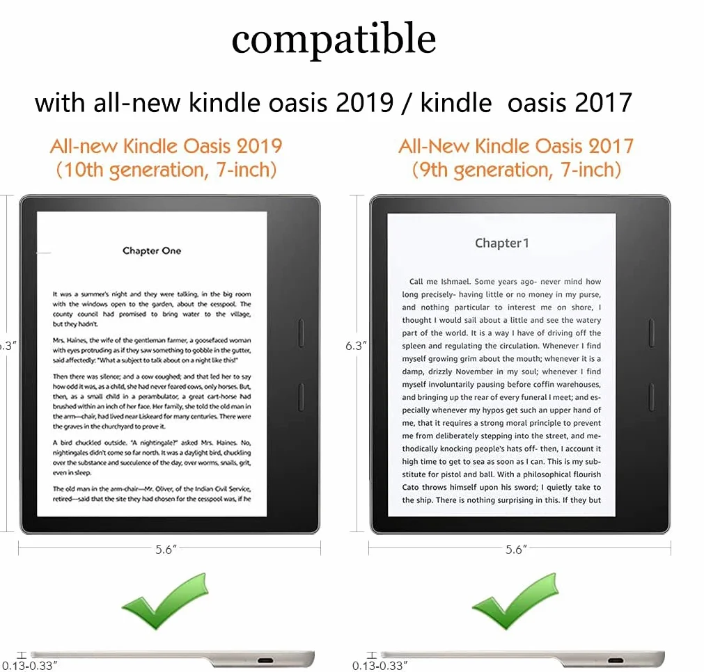 Kindle Oasis malowane skórzane etui ochronne, pasuje tylko do wszystkich nowych urządzeń 7-calowych Kindle Oasis [10. generacji, wydanie z 2019 i 9. generacji, wydanie 2017]