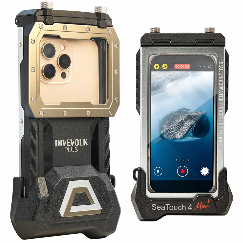 DIVEVOLK Fotografia podwodna Seatouch 4 Max Plus Nurkowanie Etui na telefon kompatybilne z iPhone 12/13/14/15/16 Pro/Max