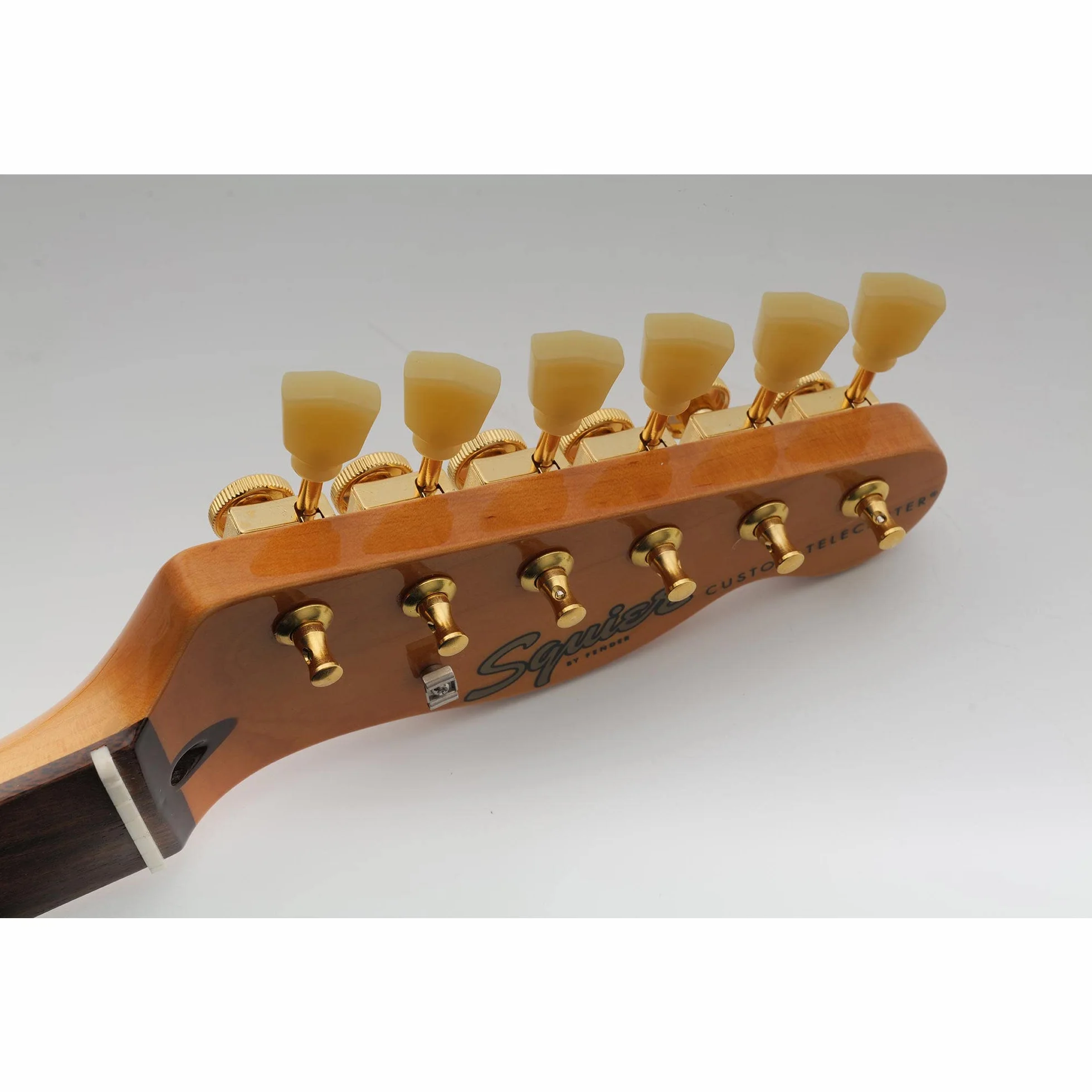 Musiclily Pro 6 w linii Vintage Tunery Blokujące Gitaryowe Klucze Blokowane Kołki do Strojenia do Gitary Elektrycznej Strat Tele, Złoty Keystone Główki