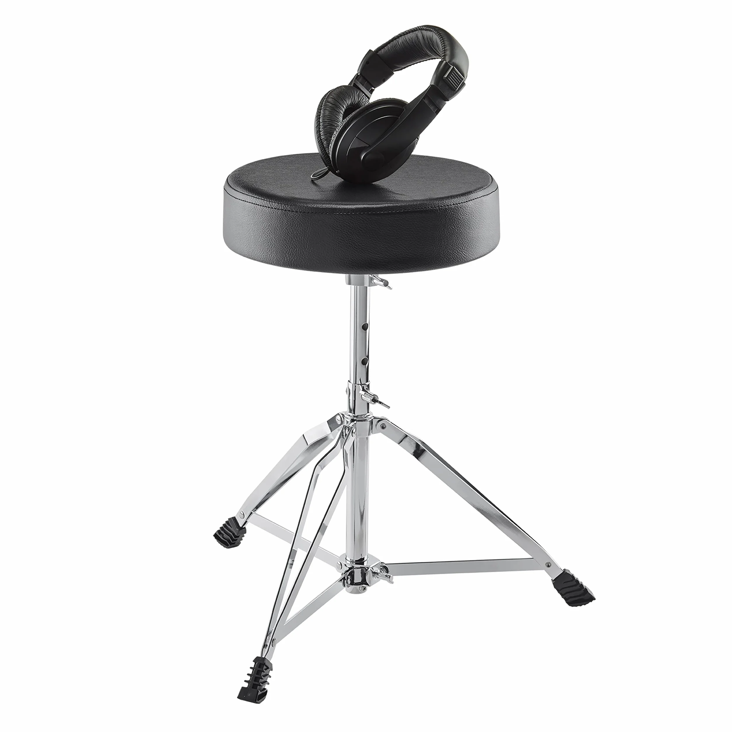 Alesis Drum Essentials Bundle - Kompletny Zestaw Akcesoriów do Perkusji Elektrycznej Obejmujący Stołek Perkusyjny i Słuchawki Nauszne