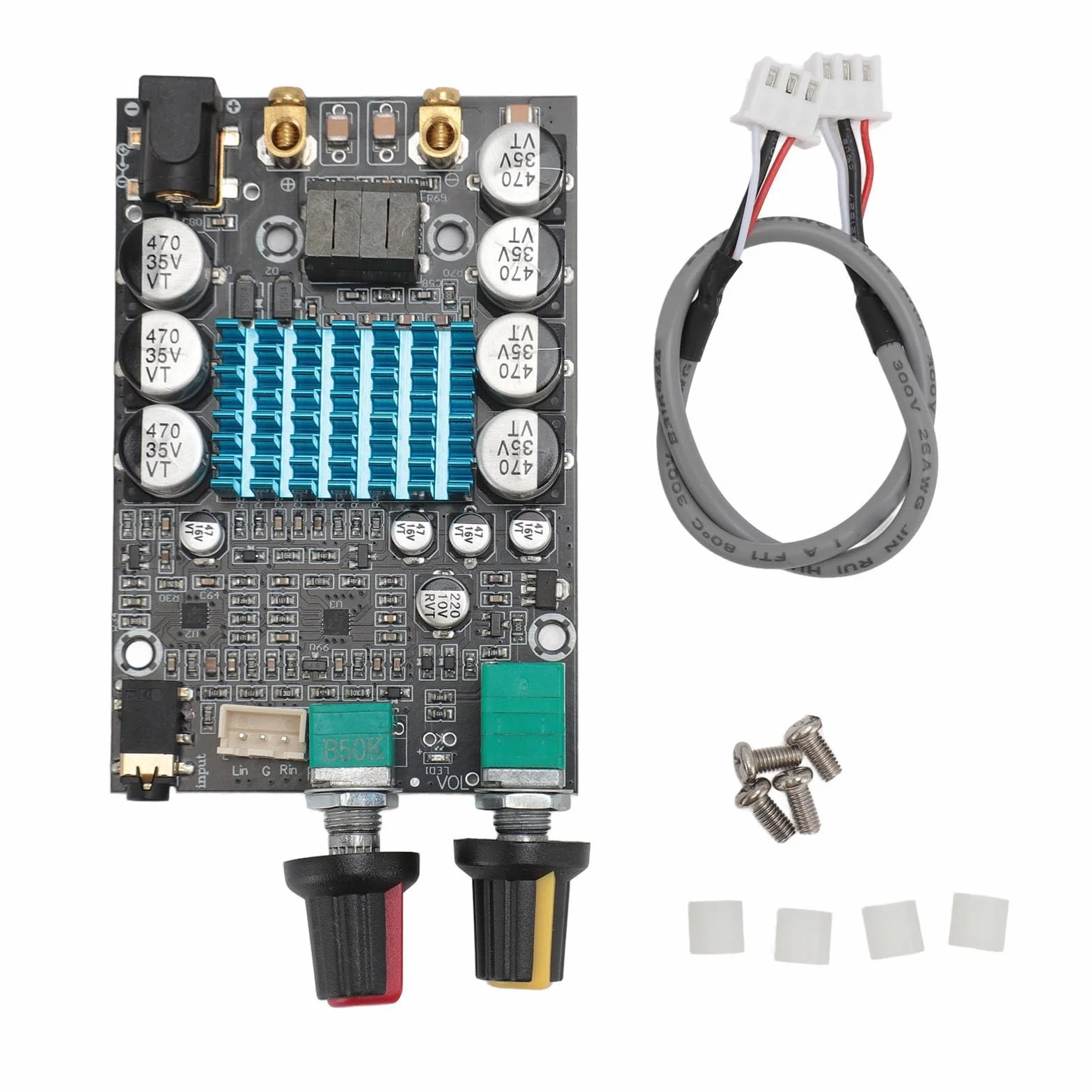 Moduł Wzmacniacza Cyfrowego, Płytka Wzmacniacza Subwoofera 12-24 V, Duża Moc 100 W, do Głośnika DIY