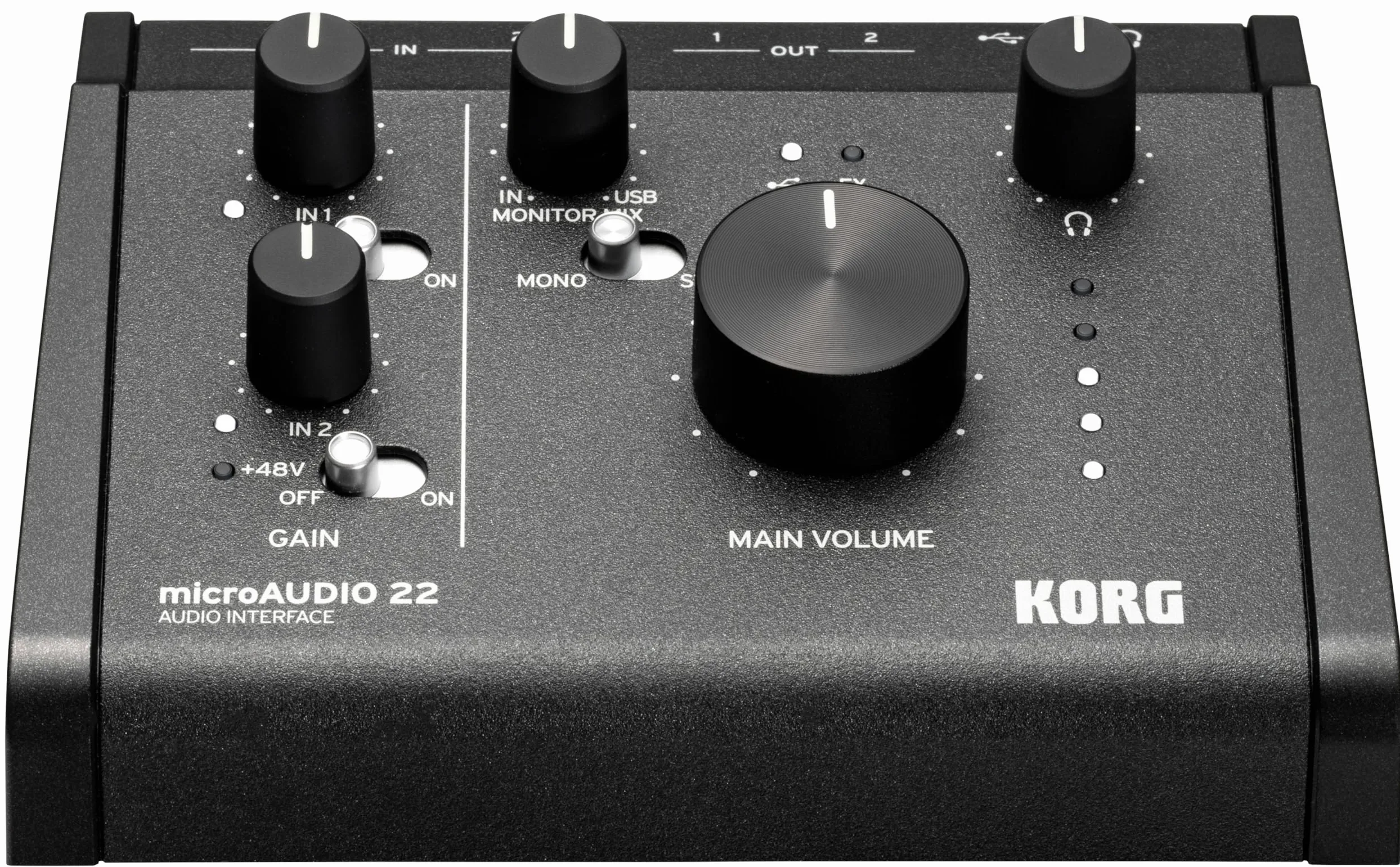 Korg - microAUDIO 22 USB-C interfejs audio z przedwzmacniaczami studyjnymi