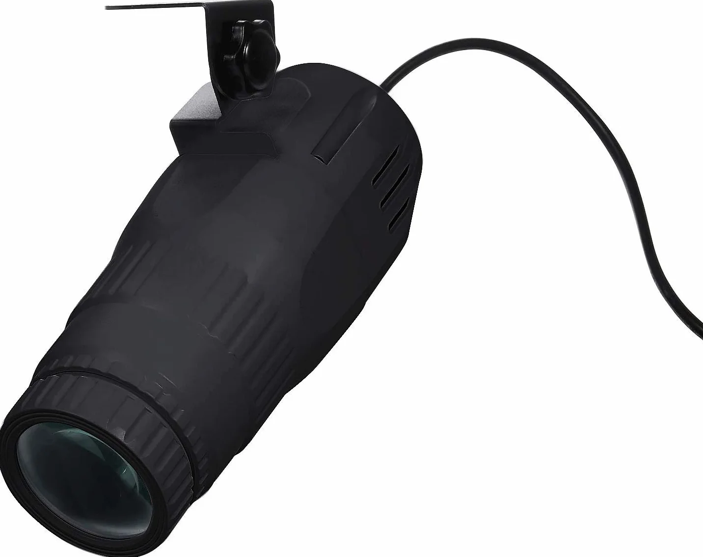 Lixada Pinspot Mini reflektor LED RGBW z pilotem zdalnego sterowania czarny