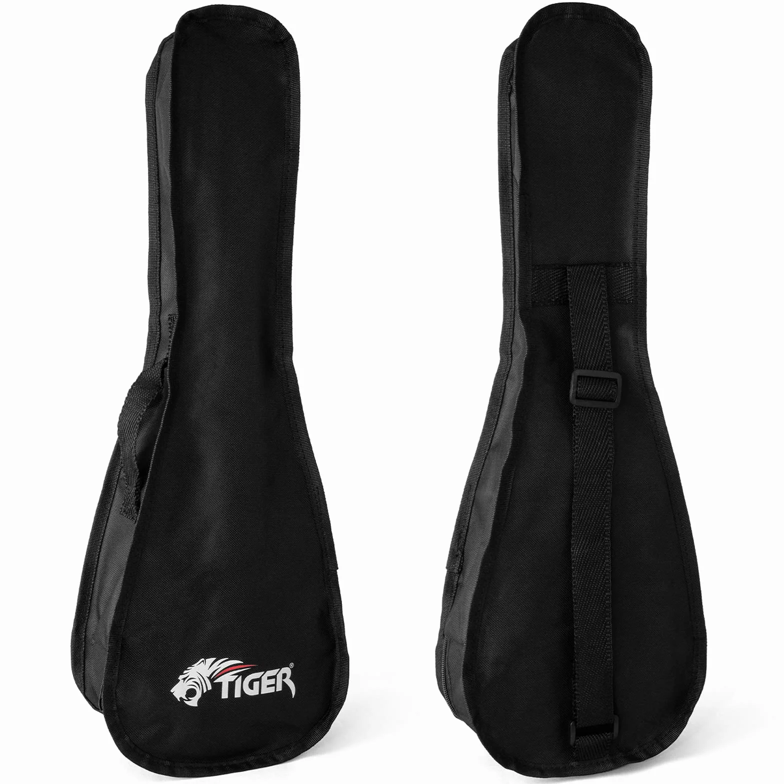 Tiger Ukulele sopranowe UKE7 dla początkujących, zawiera torbę Gig Bag, filcową kostkę, zestaw zapasowy strun nowy na rok 2020, teraz wyposażone w struny Aquila - Sunburst