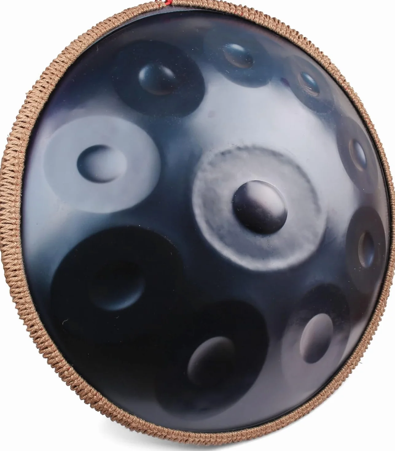 Handpan 432 Hz stalowa bębenka 10 dźwięków 56 cm D-moll z torbą i uchwytem do terapii dźwiękiem medytacji