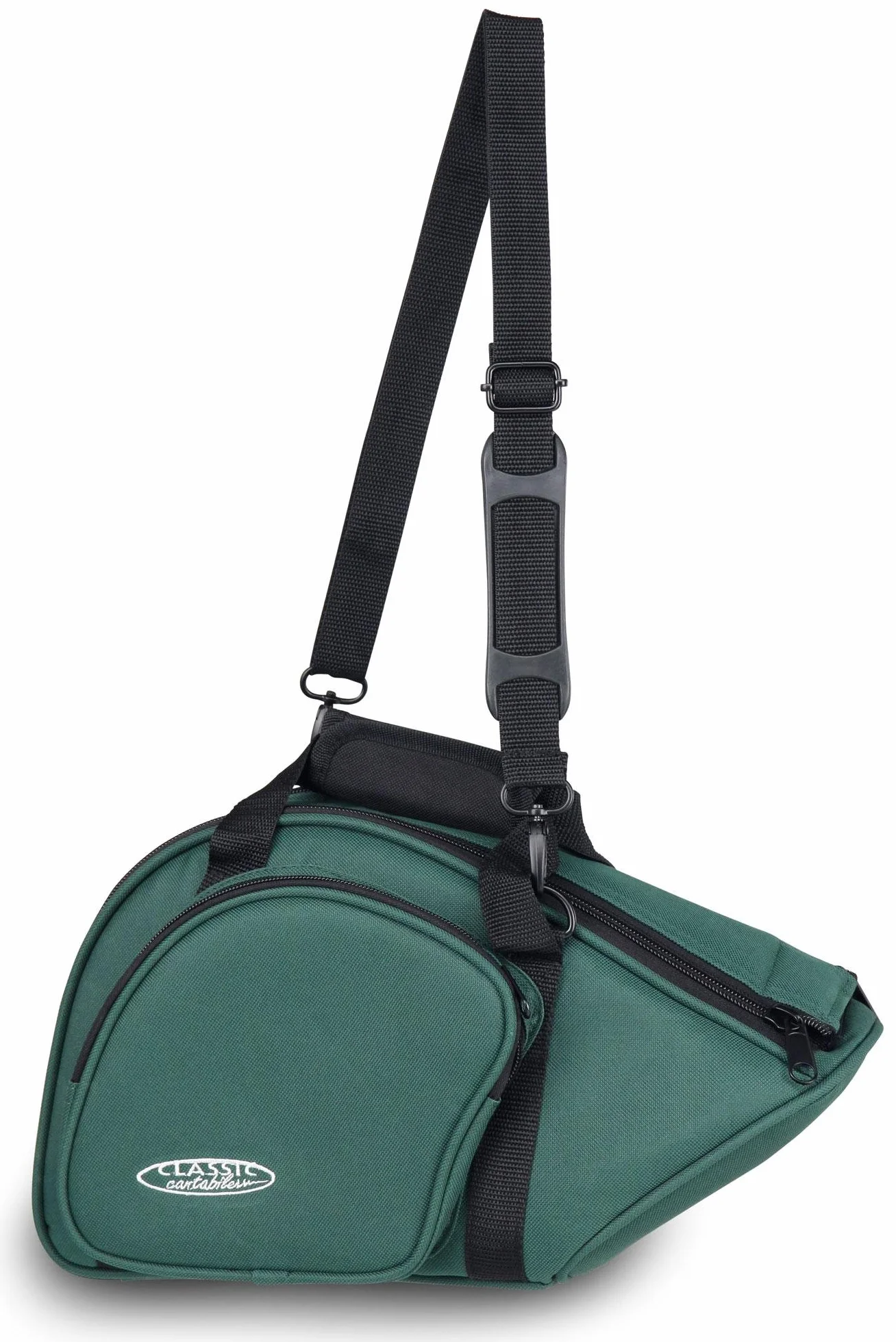 Classic Cantabile JHB-1 torba na róg myśliwski / rogu myśliwskiego (Softbag/Case z kieszenią zewnętrzną) zielona