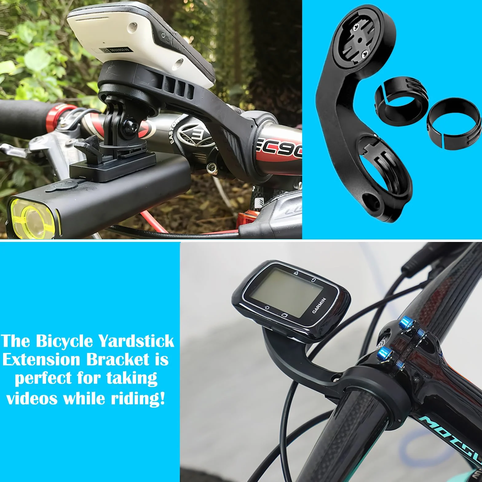 APOMOONS Uchwyt rowerowy do Garmin Edge 530 540 520 510 500 200 130 20 25 800 810 820 830 810 1000 1040 1030 Plus 910XT Bryton Wahoo, uchwyt rowerowy do Garmin Edge Explore 2