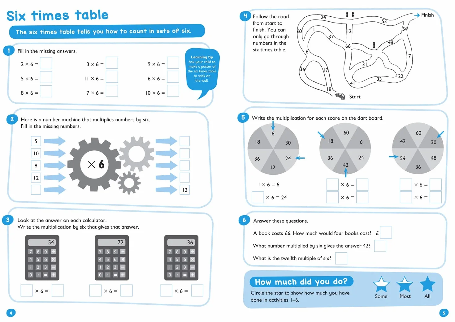 Times Tables Workbook Ages 7-11: Ideal for home learning