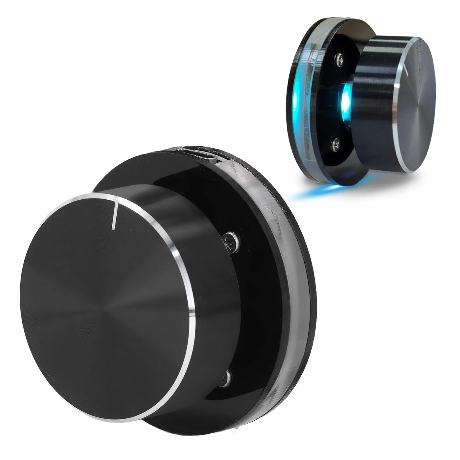 Pokrętło Sterowania Objętościami USB, Multimedia RGB Light Controller z Klawiszem Skrótów dla Systemu Laptopa z Systemem Android System PC
