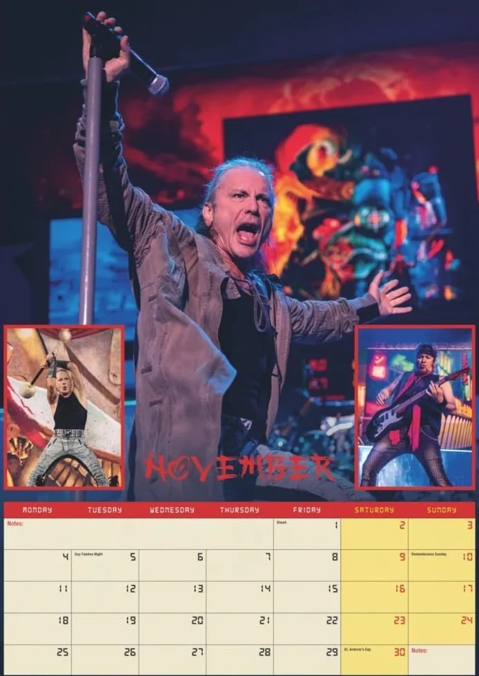 Iron Maiden Posterkalender 2025: Das war Ein Jahr mit Edward the Head für alle Fans der New Wave of British Heavy Metal. Wandkalender. 29,7 x 42 cm. Hochformat