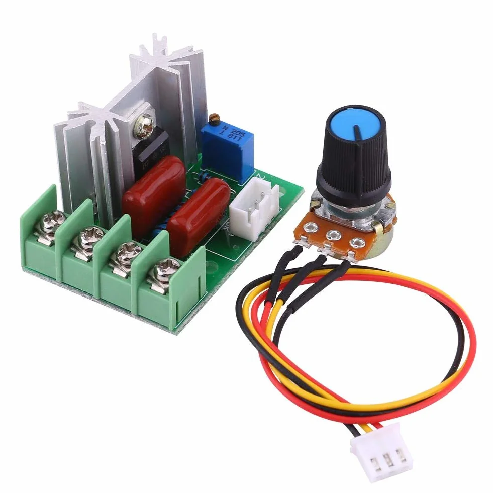 Akozon elektryczny regulator napięcia, moduł AC 50-220 V, 2000 W, SCR, regulator temperatury/prędkości obrotowej silnika, sterowanie jasnością, ściemniaczem, prędkością lub temperaturą