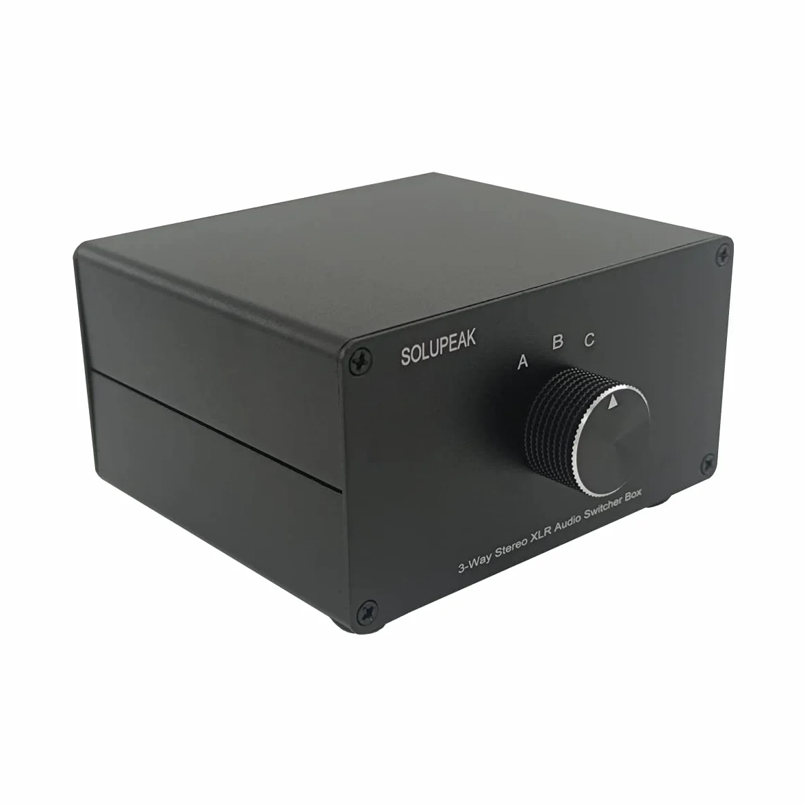 Symetryczne przełączniki audio XLR, 3-kanałowy konwerter XLR stereo, pasywne źródło sygnału, przełącznik wyboru wejścia audio, przełącznik rozdzielacza 1 na 3 (X103)