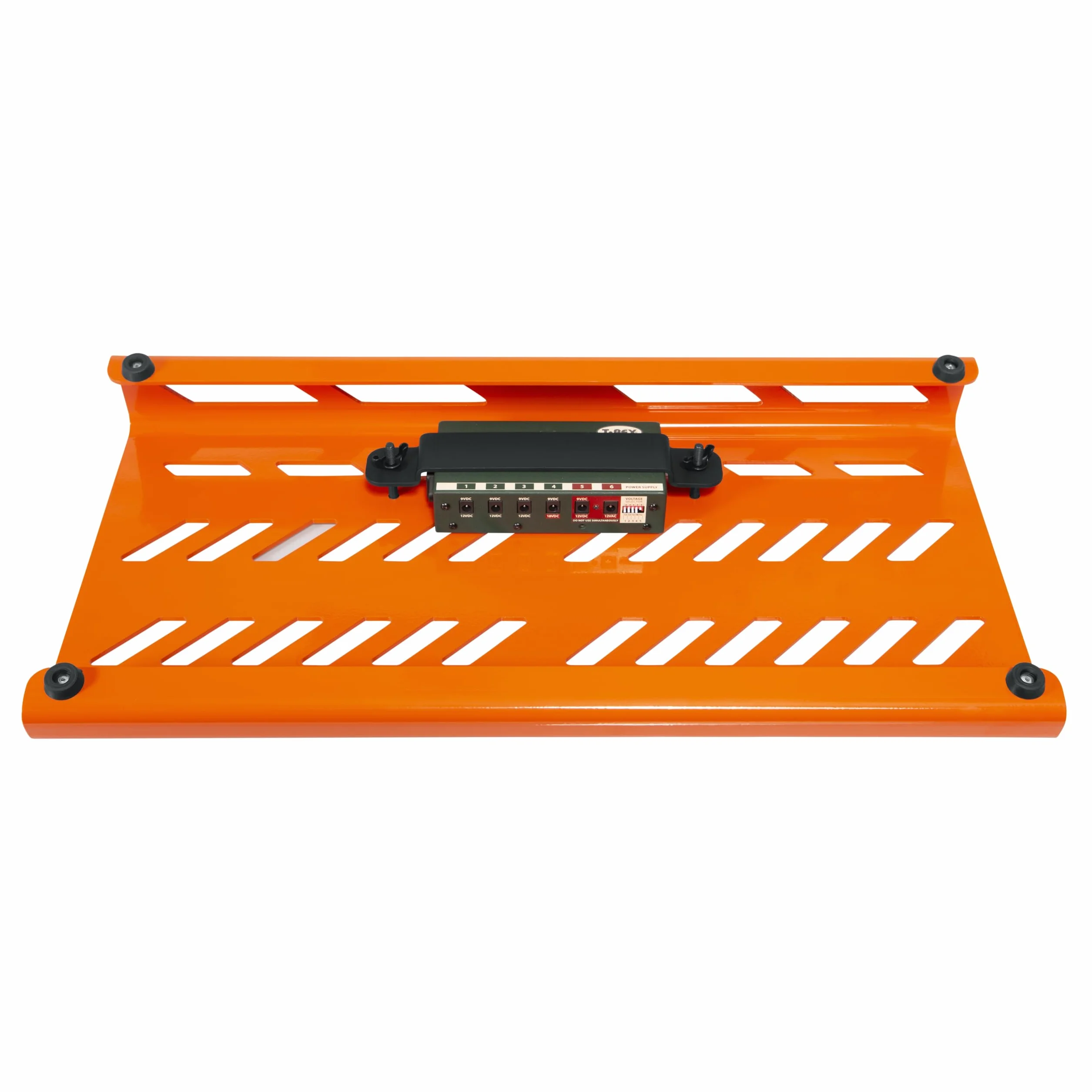 Gator Aluminiowa tablica na pedały gitarowe 60,3 cm x 27,1 cm Pomarańczowa z torbą