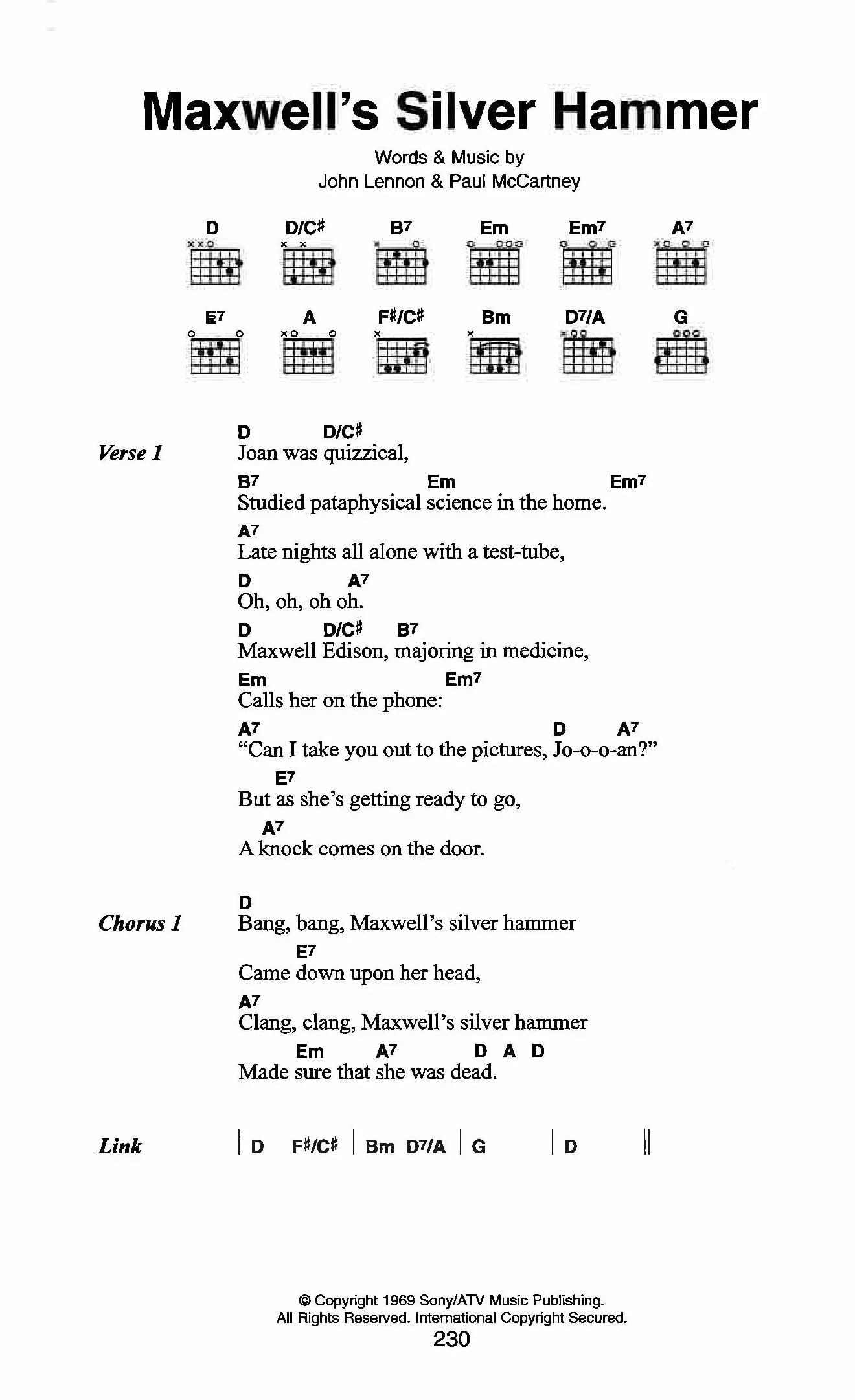 The little black songbook : the beatles - paroles et accords (194 chansons)