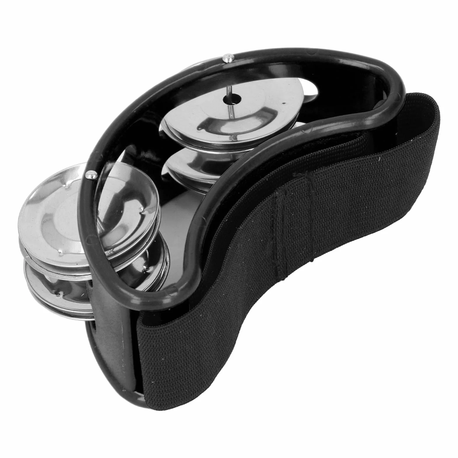 Tamburyn na Stopy, Szerokie Zastosowanie 2 Sztuki, Dobra kompatybilność, Muzyczny Instrument Perkusyjny na Imprezy (BLACK)