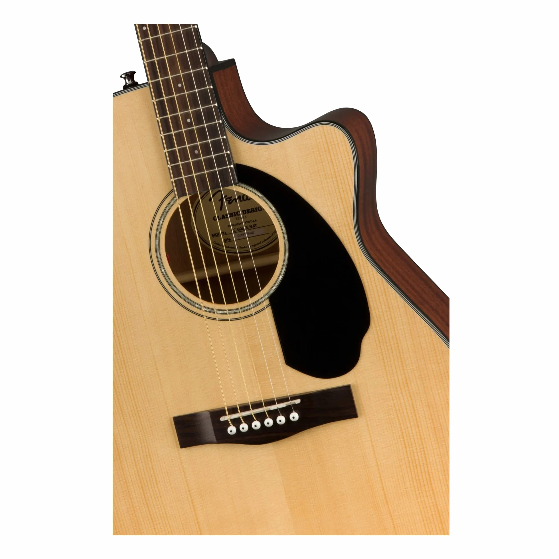 Fender CC-60SCE koncertowa gitara akustyczna, podstrunnica orzechowa, naturalna