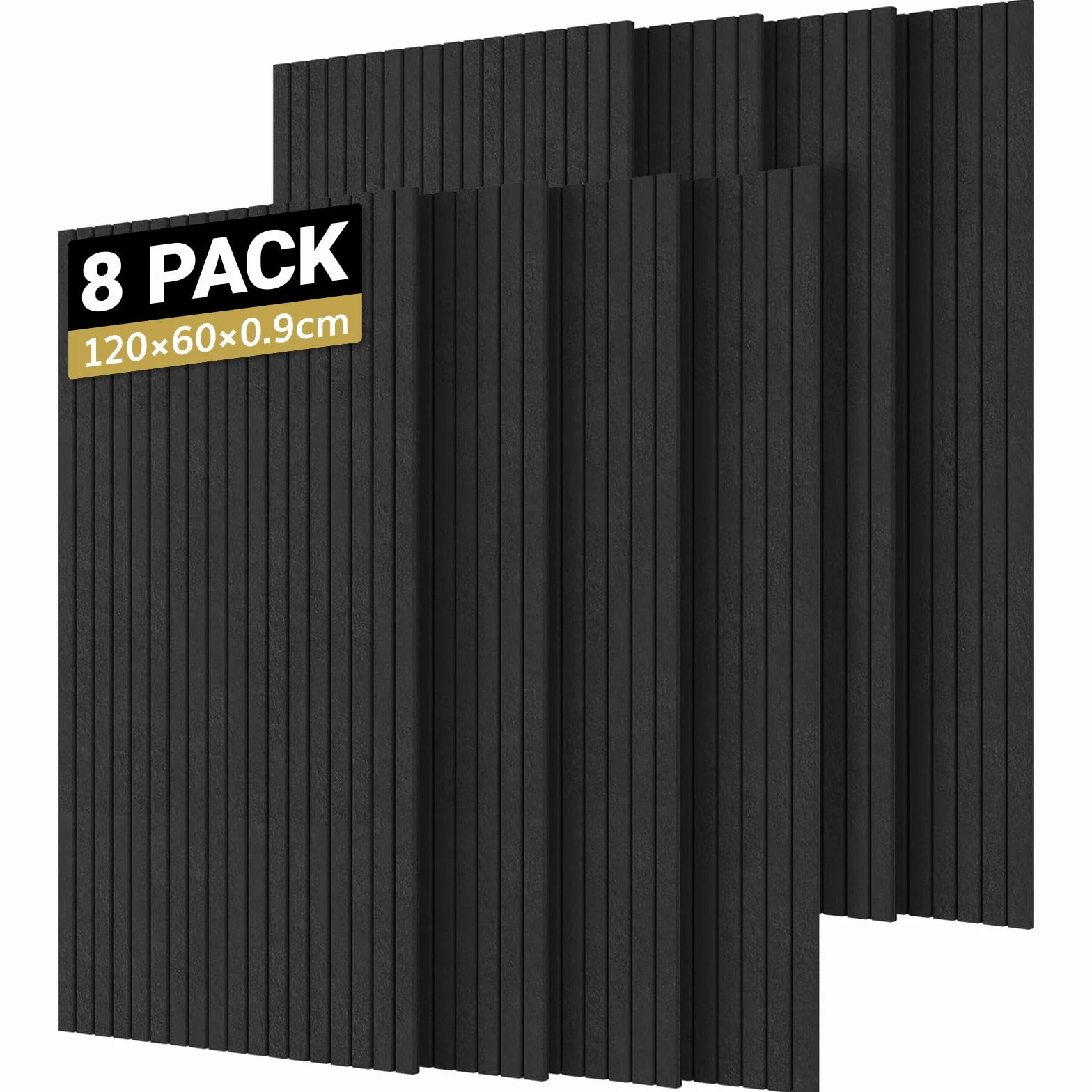 TONOR Panele Akustyczne 120x60x0,9cm Samoprzylepne Dźwiękoszczelne Czarny