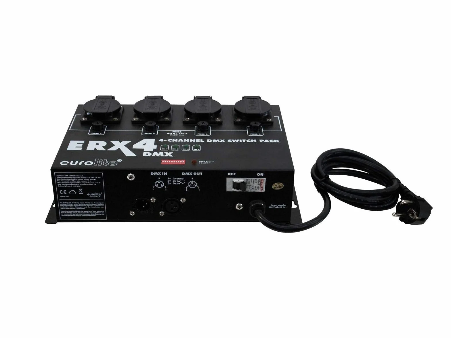 Eurolite ERX-4 DMX Switchpack 4-Channel for LED Effekte - Switchpack