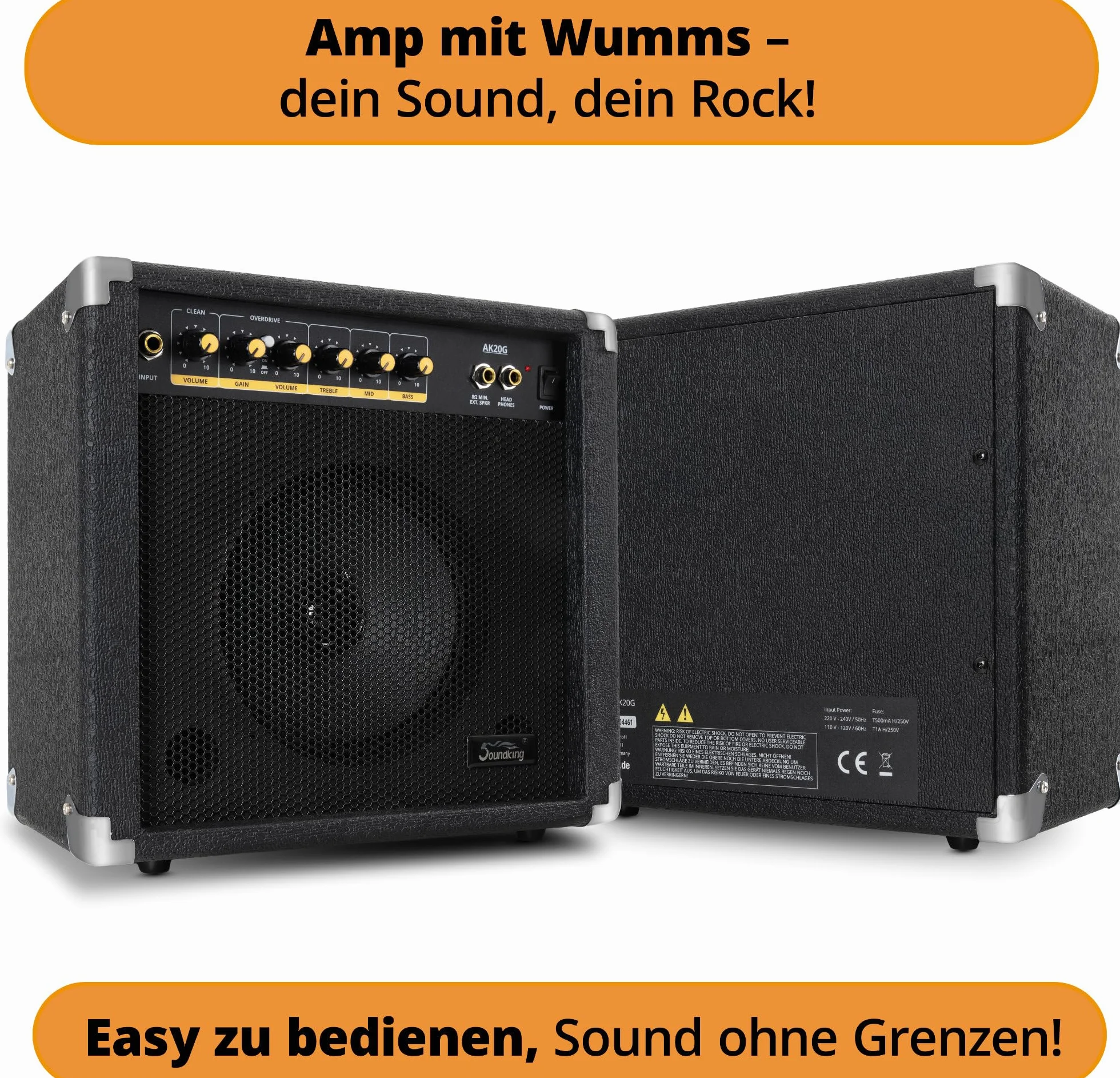Soundking AK20-G Wzmacniacz gitarowy - dwukanałowy, 60 W