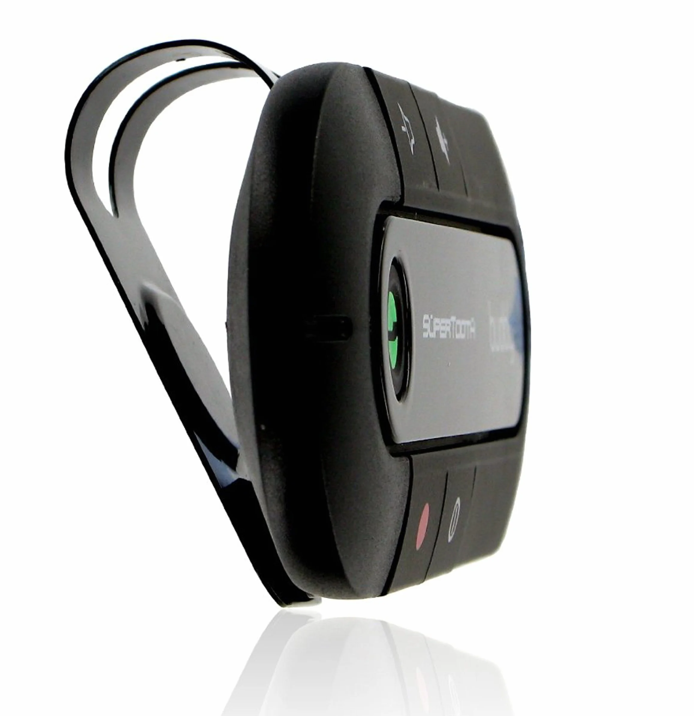 Buddy zestaw głośnomówiący Bluetooth Visor Speakerphone samochodowy do smartfonów, kompatybilny z iPhone, Samsung, Huawei, Google i innymi smartfonami komórkowymi, czarny