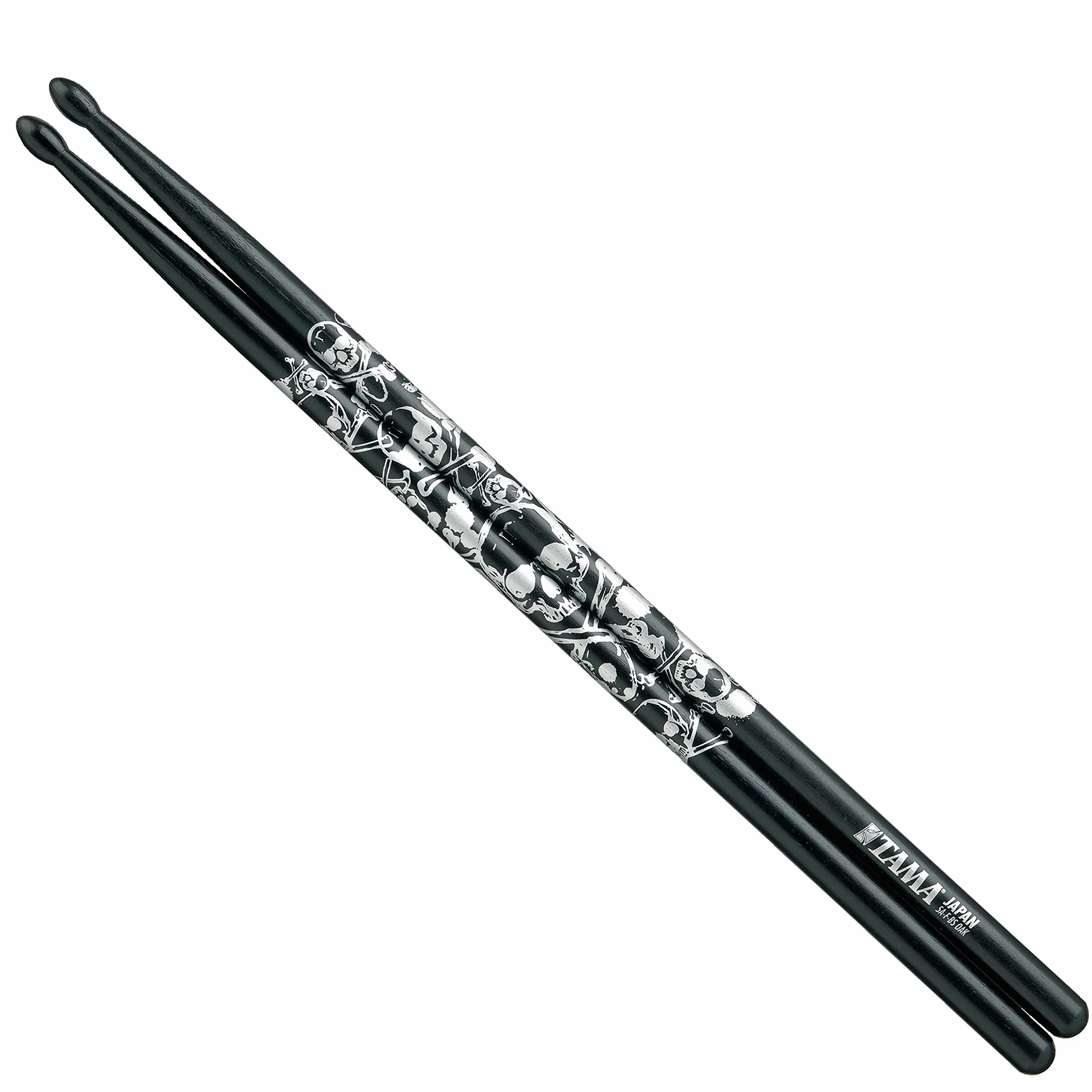 Tama 5A Sticks O5A-S-BS "Skull", black, silver print - Pałeczki perkusyjne
