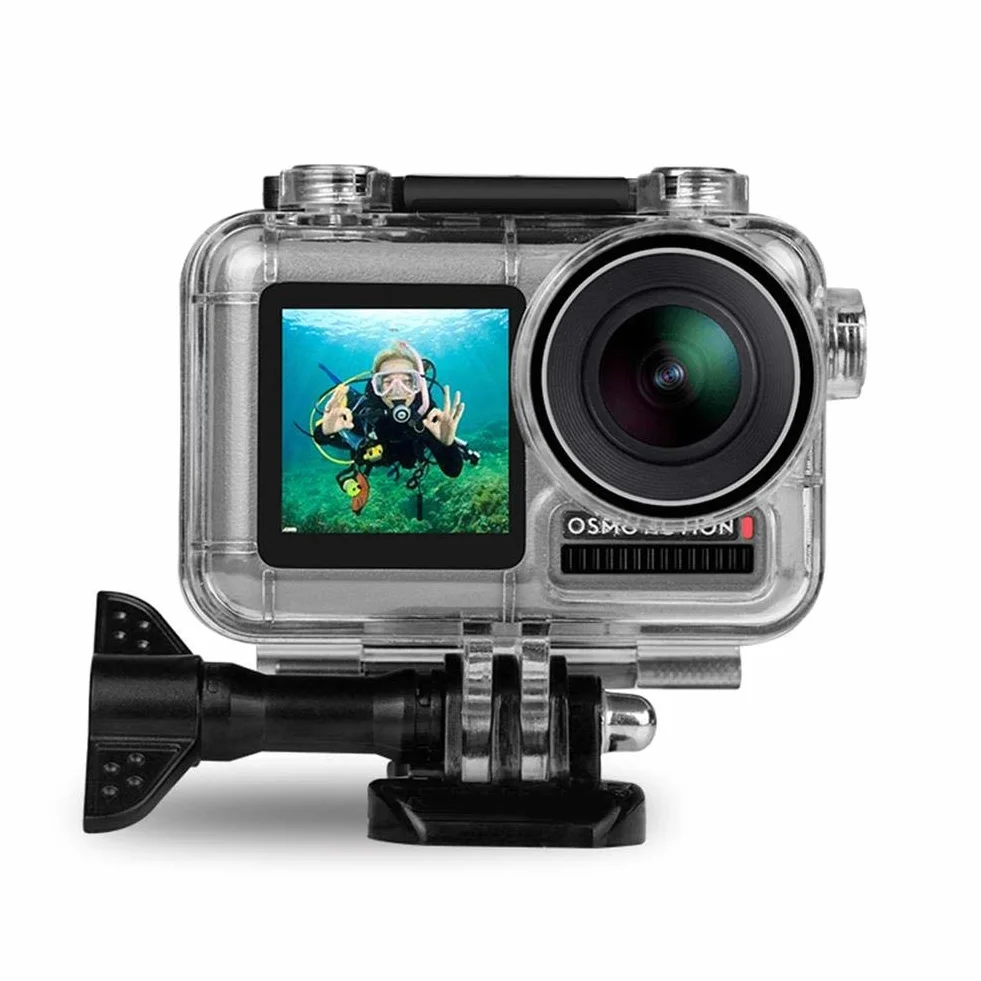 FitStill Wodoodporna obudowa 45 m dla DJI Osmo Action ONE (nie pasuje do Action 2/3/4/5Pro), obudowa ochronna do nurkowania, zestaw akcesoriów