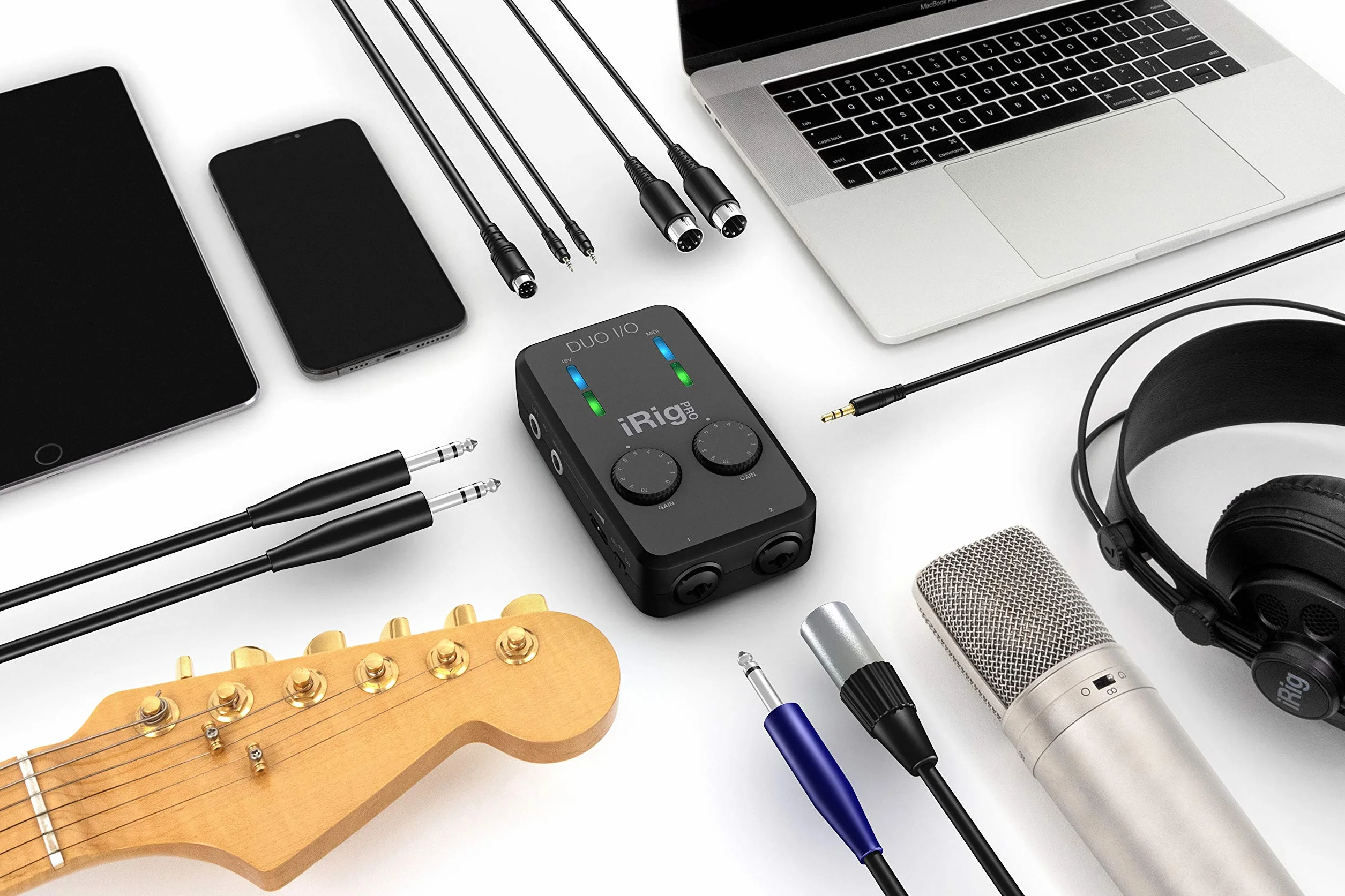 iRig Pro Duo I/O - mobilny 2-kanałowy interfejs audio/MIDI, IP-IRIG-PRODUOIO-IN