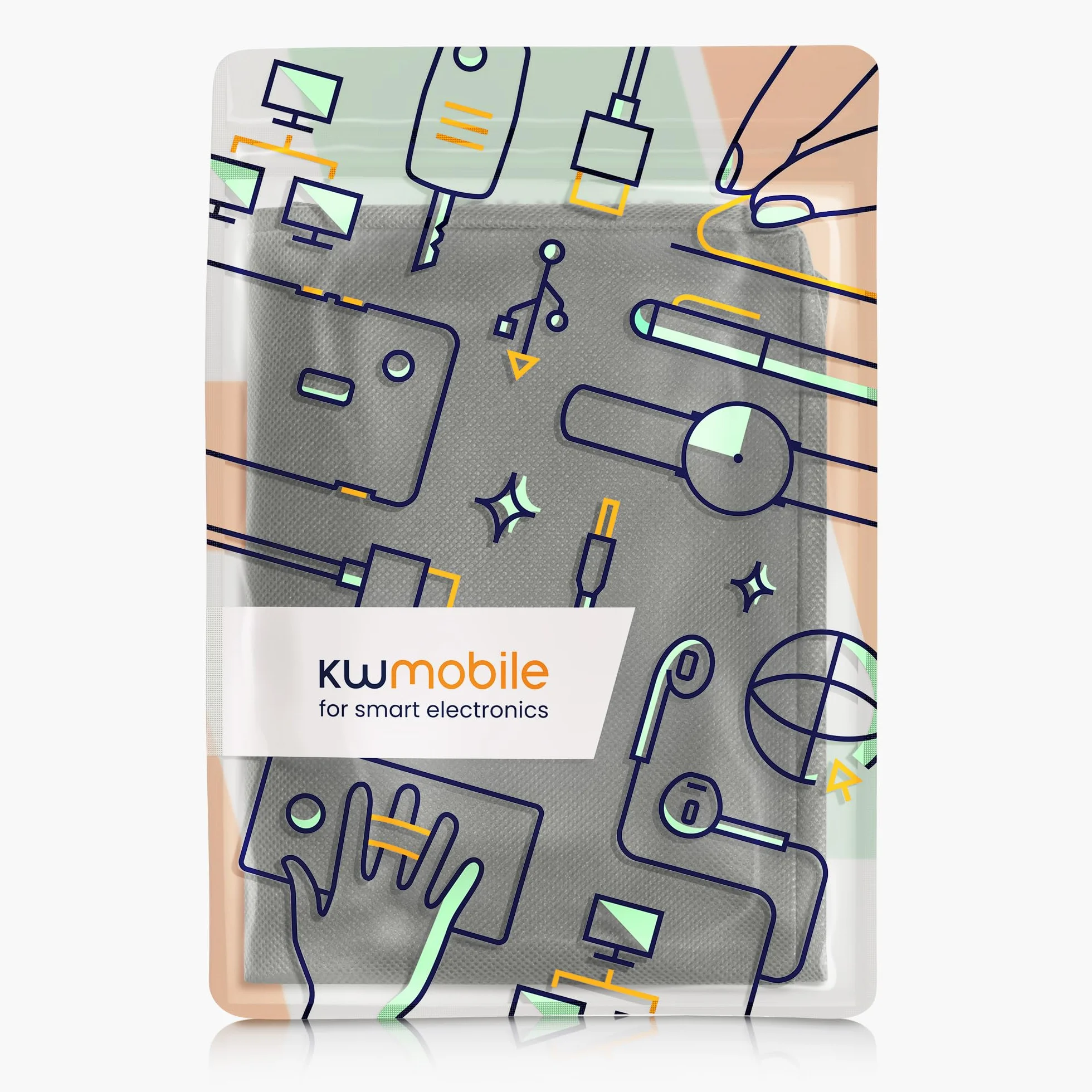 kwmobile Osłona przeciwpyłowa kompatybilna z Brother MFC-J1170DW / MFC-J1010DW / MFC-J1012DWI - etui do drukarki - pokrowiec ochronny z tkaniny, ciemnoszary