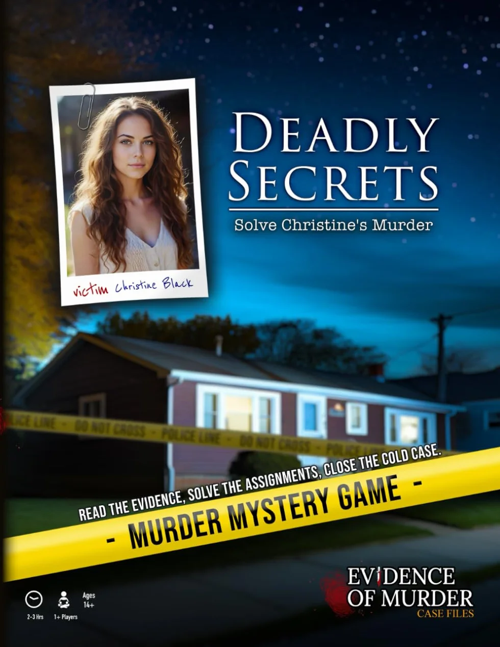 Deadly Secrets - Solve Christine's Murder: A Cold Case Murder Mystery Detective Investigation Game For Adults