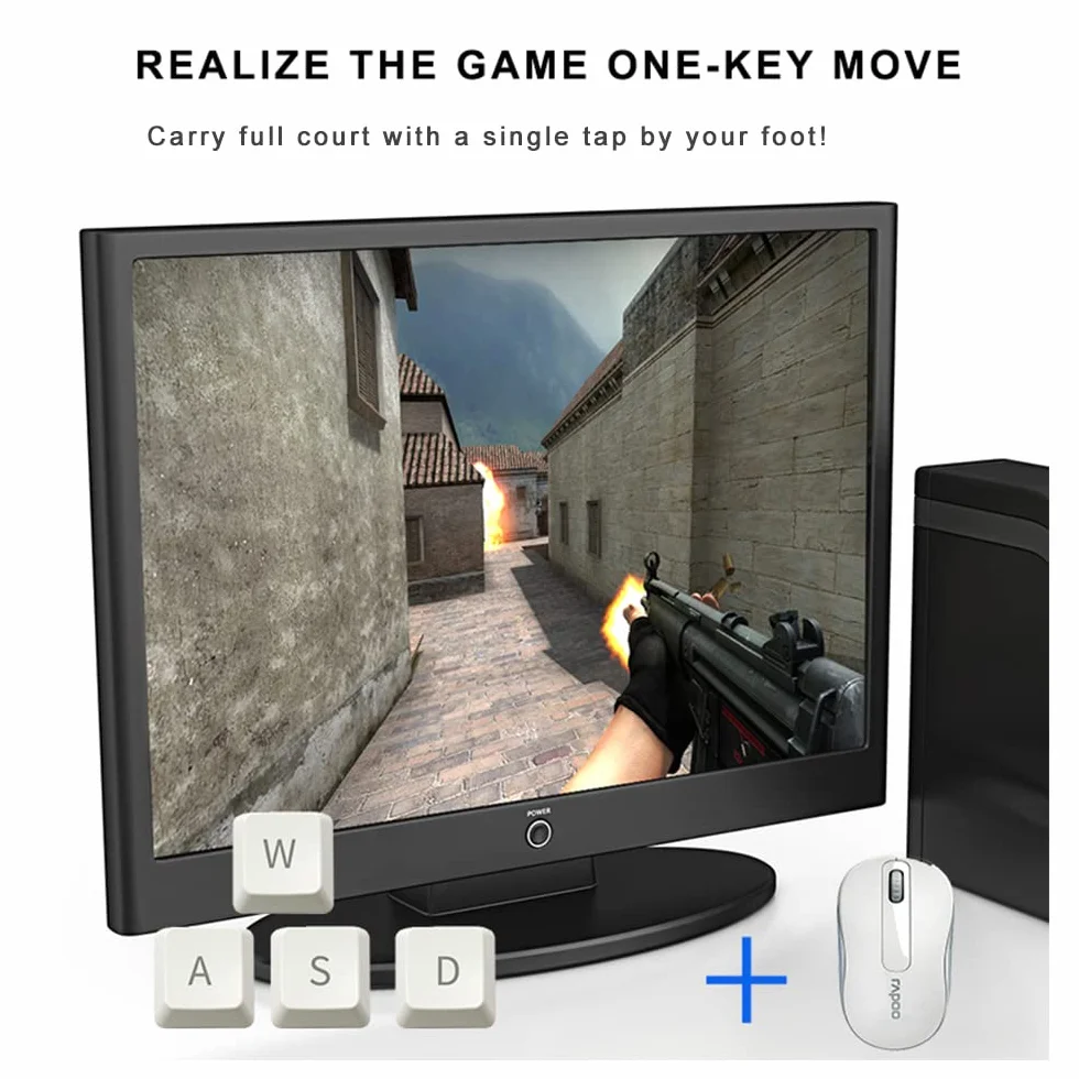Pedał nożny PC USB potrójny przełącznik nożny programowalny klawisz klawiaturowy komputerowy dostosowany klucz kombinowany jeden klawisz ruch do gier wideo biuro kontrola sprzętu HID (przełącznik mechaniczny)